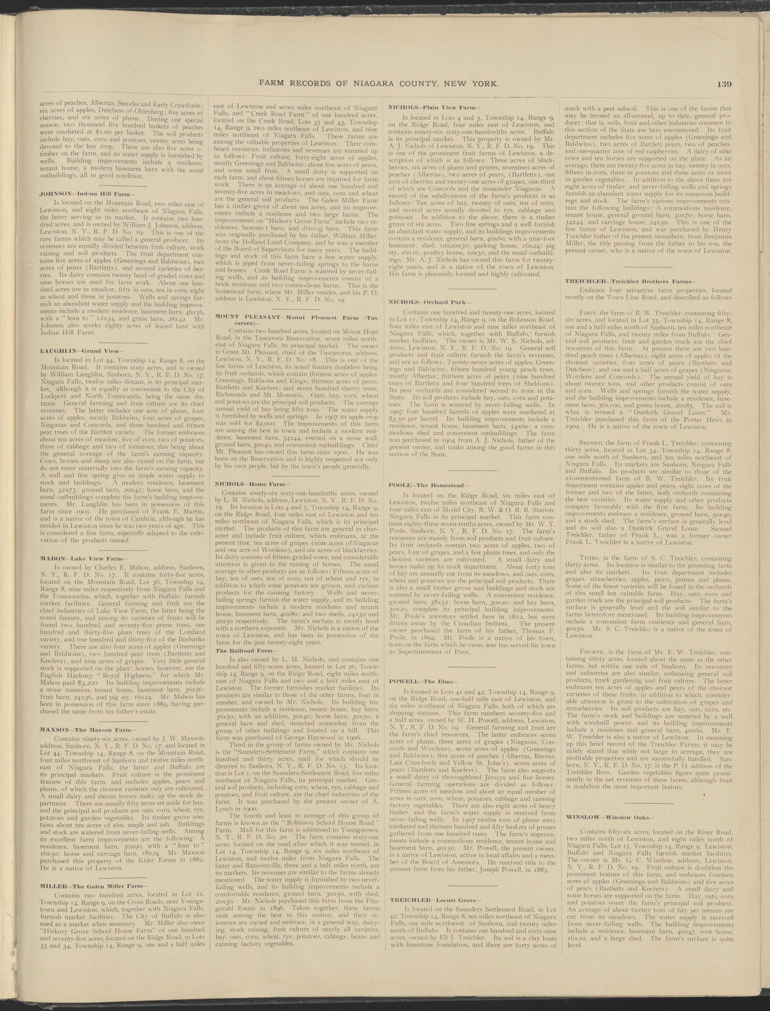 Image 78 of New Century Atlas, Niagara County, New York from New Century Atlas, Niagara County, New York : from Government Surveys, Official Records and General Compilations and Notations 1908 by Relic Map Company
