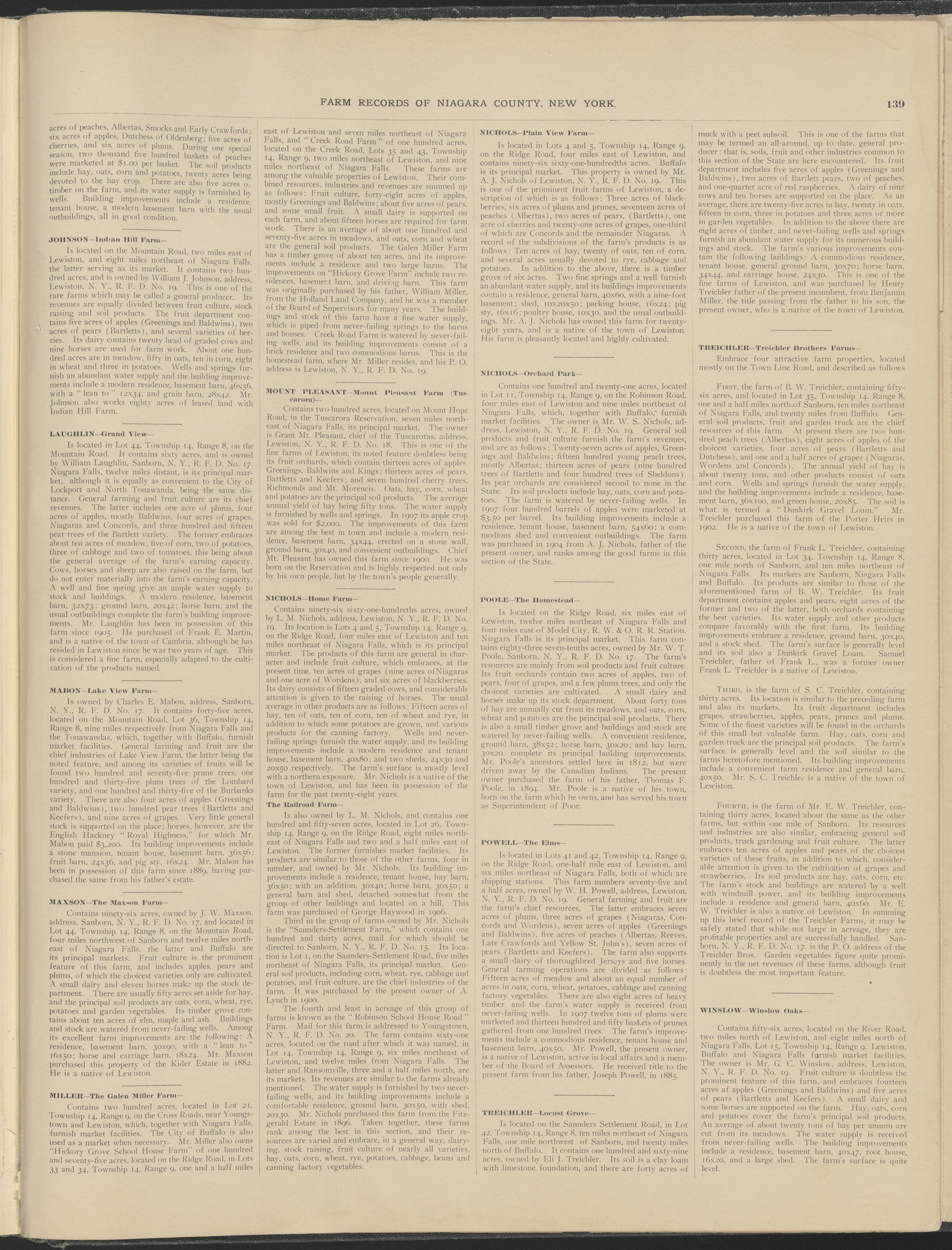 Image 78 of New Century Atlas, Niagara County, New York from New Century Atlas, Niagara County, New York : from Government Surveys, Official Records and General Compilations and Notations 1908 by Relic Map Company