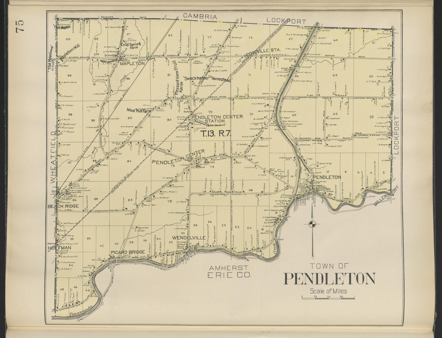 Image 25 of New Century Atlas, Niagara County, New York from New Century Atlas, Niagara County, New York : from Government Surveys, Official Records and General Compilations and Notations 1908 by Relic Map Company