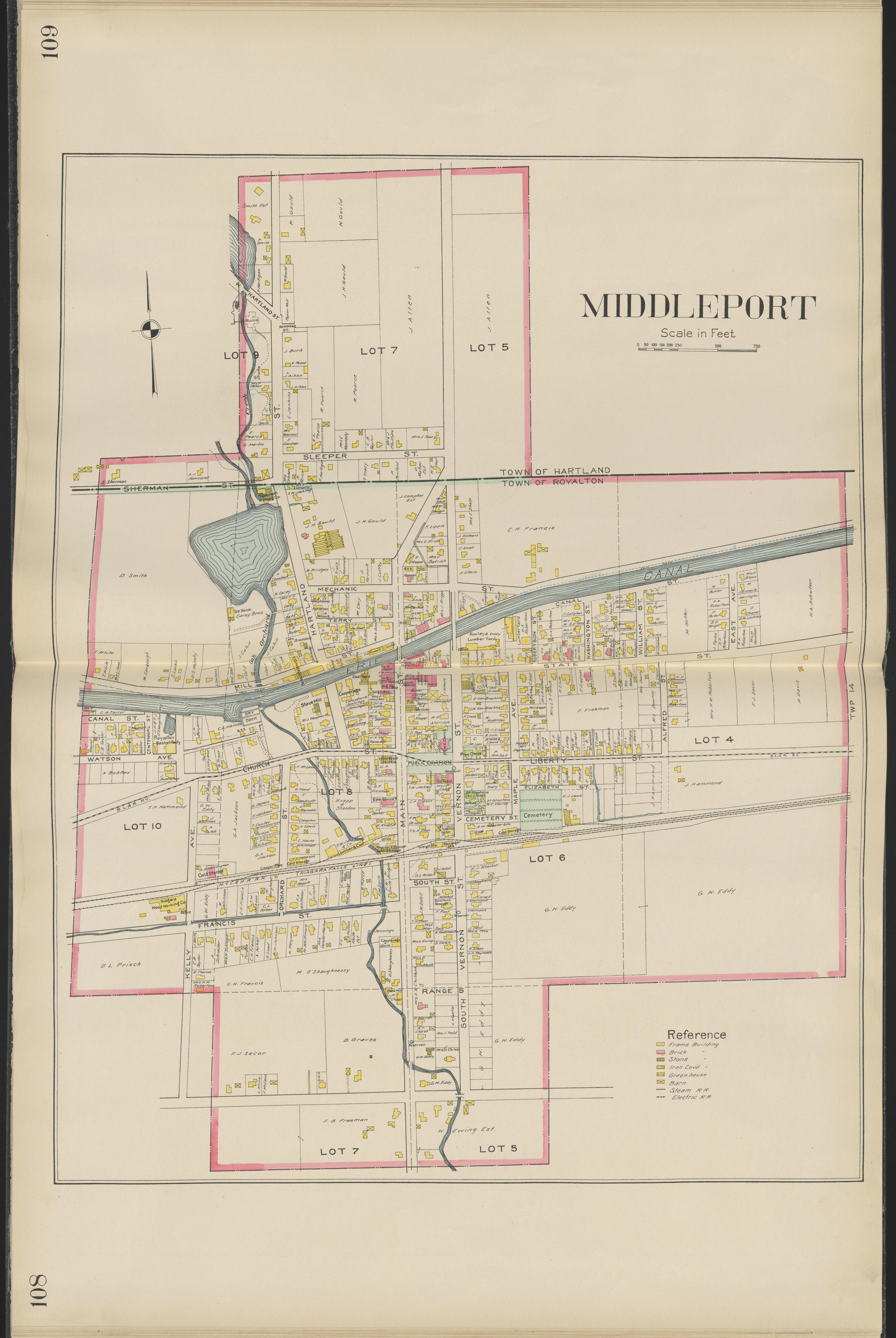 This old map of New York, New York (State), Niagara County,  was created by Century Map Company|Ogden, L. J. G.|Westgard, William in 1908