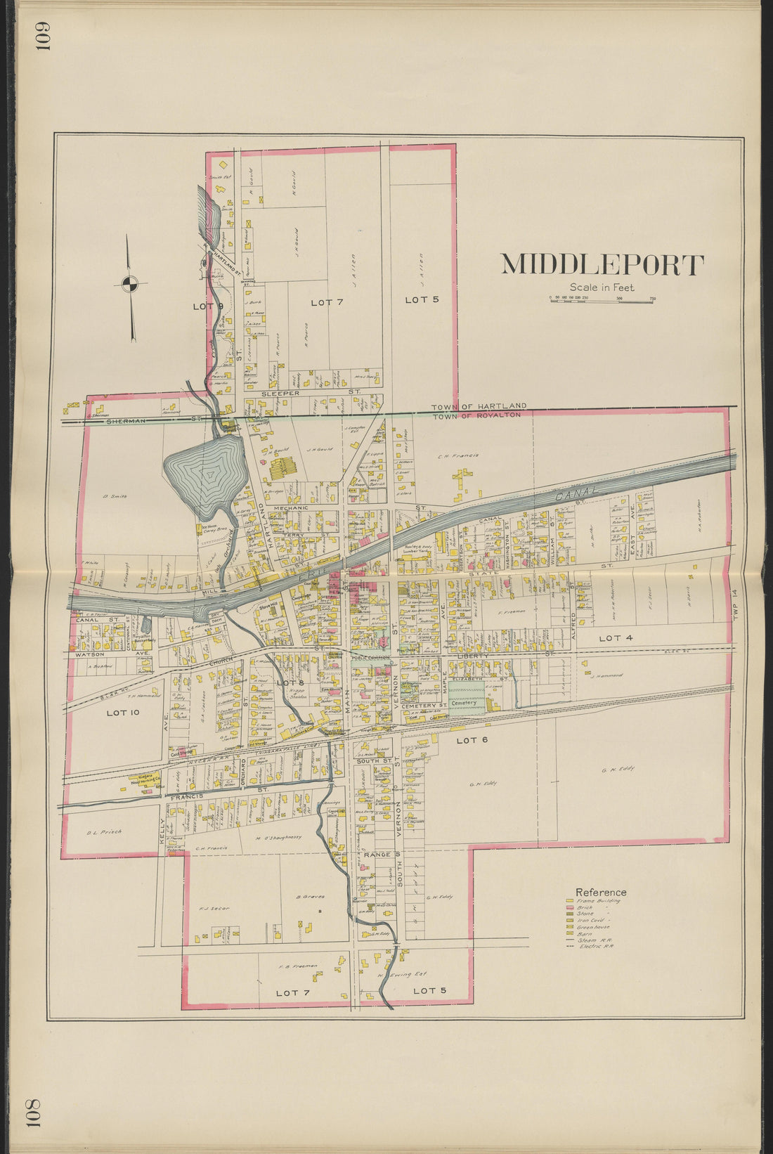 This old map of New York, New York (State), Niagara County,  was created by Century Map Company|Ogden, L. J. G.|Westgard, William in 1908