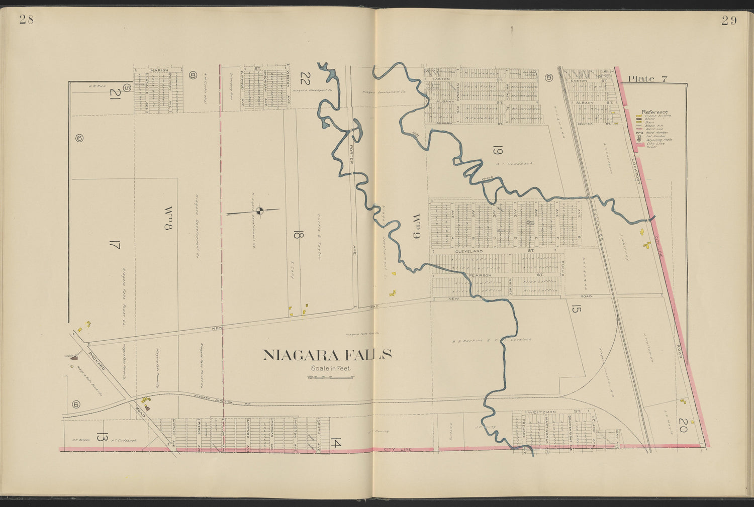 This old map of New York, New York (State), Niagara County,  was created by Century Map Company|Ogden, L. J. G.|Westgard, William in 1908
