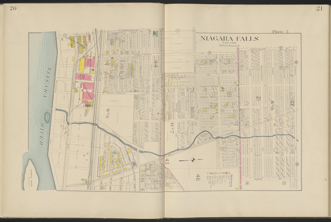 This old map of New York, New York (State), Niagara County,  was created by Century Map Company|Ogden, L. J. G.|Westgard, William in 1908