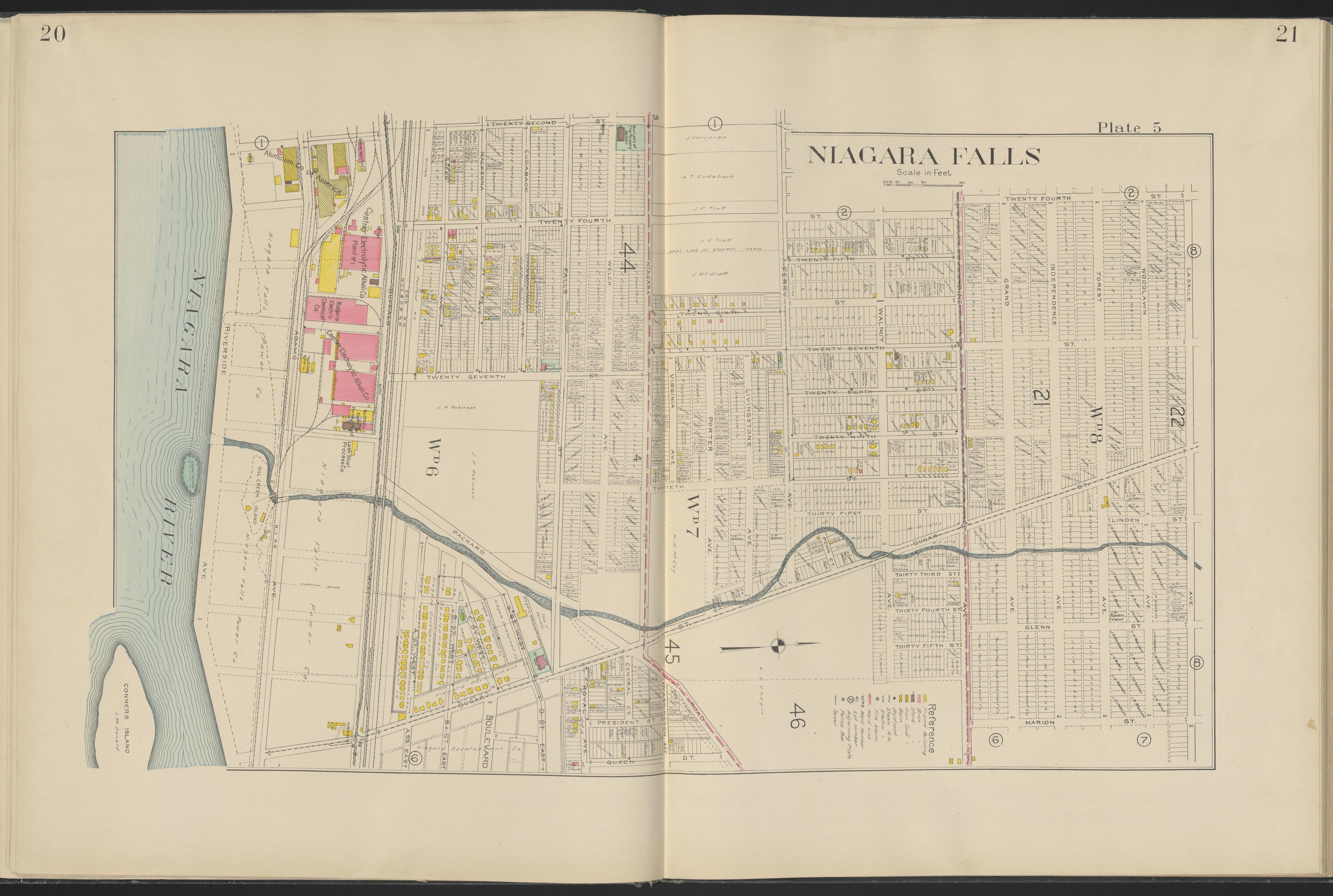 This old map of New York, New York (State), Niagara County,  was created by Century Map Company|Ogden, L. J. G.|Westgard, William in 1908
