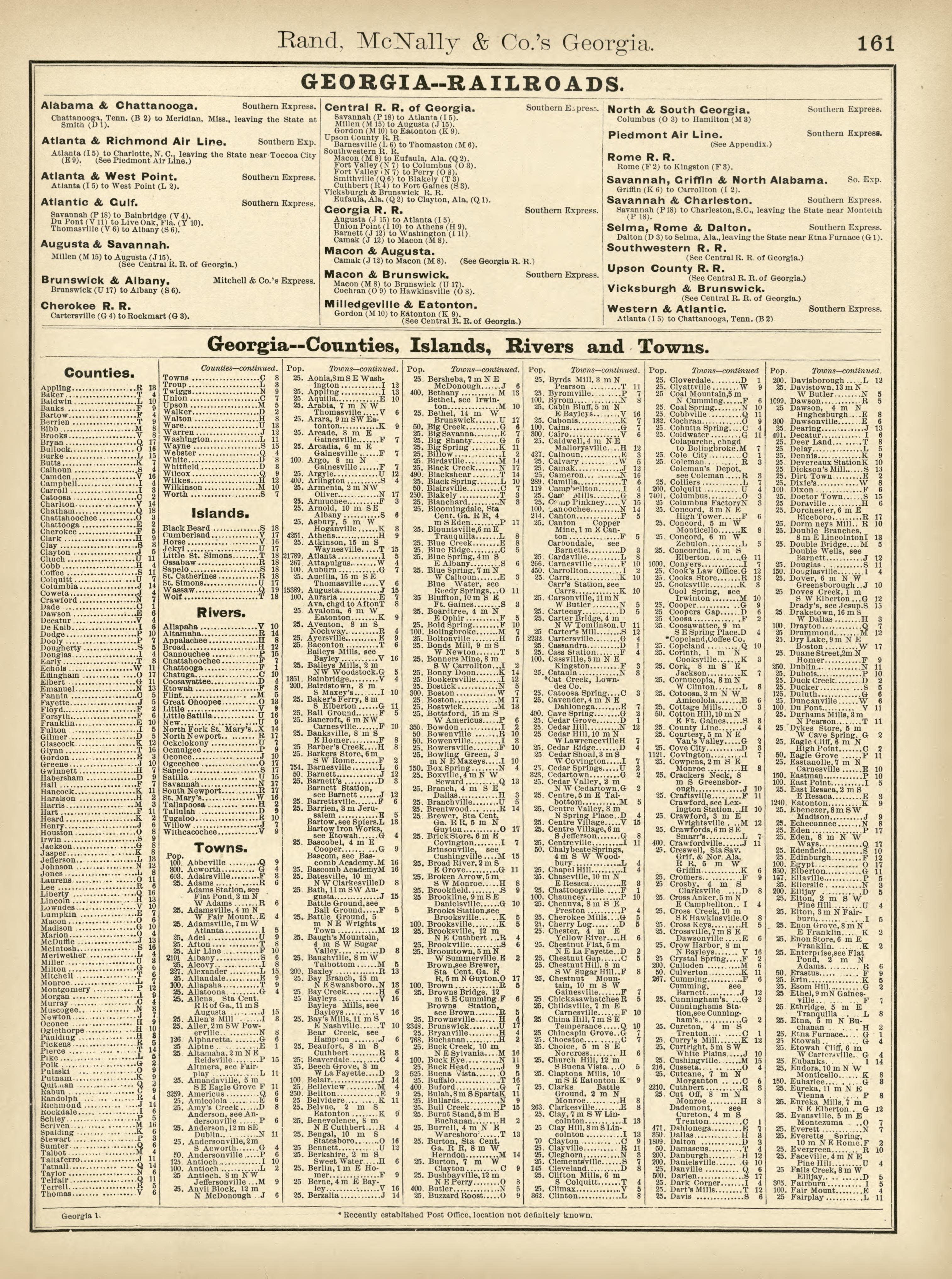 Rand, McNally &amp; County&