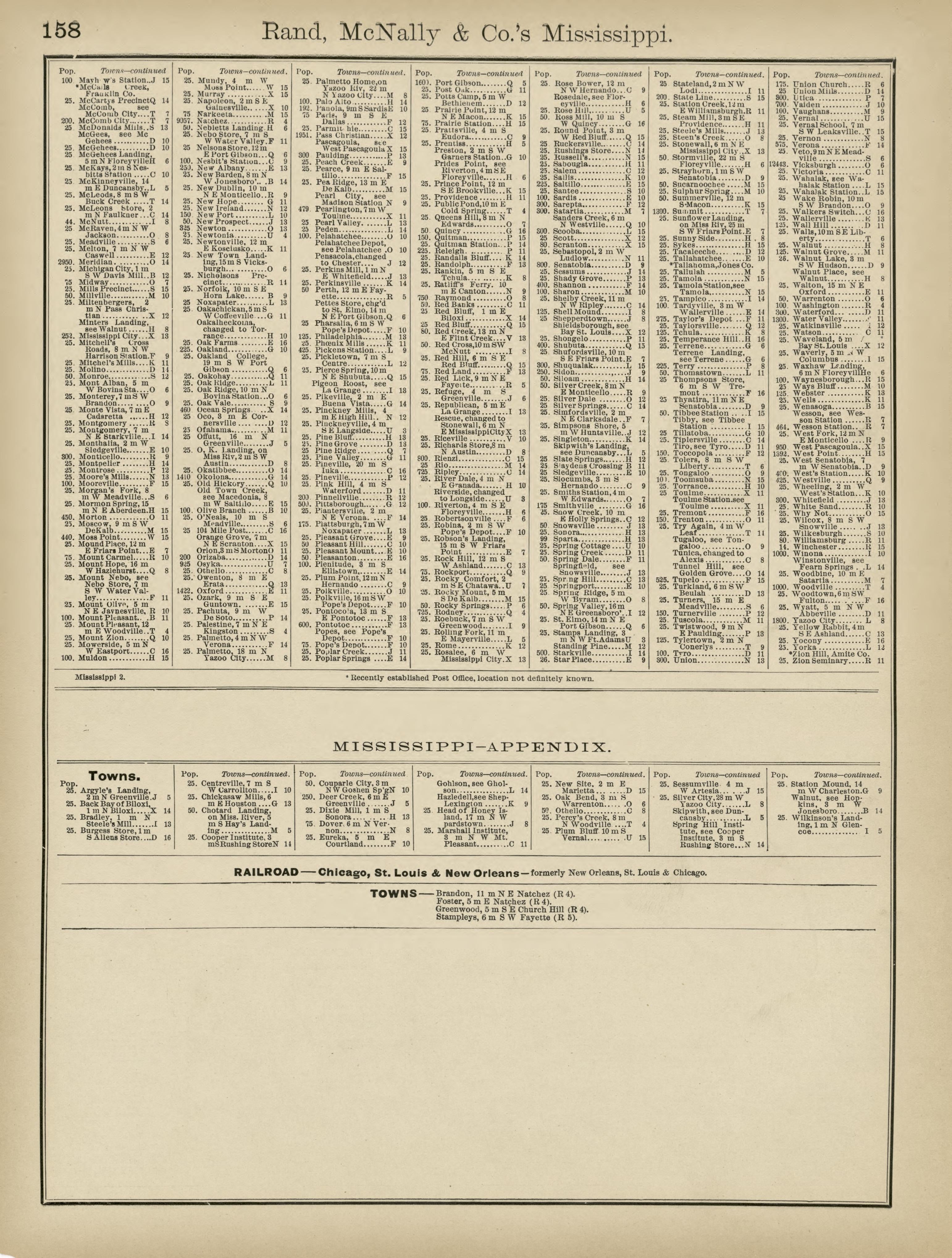 Rand, McNally &amp; County&