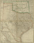 Map of Texas and Indian Territory from Rand McNally & Co&
