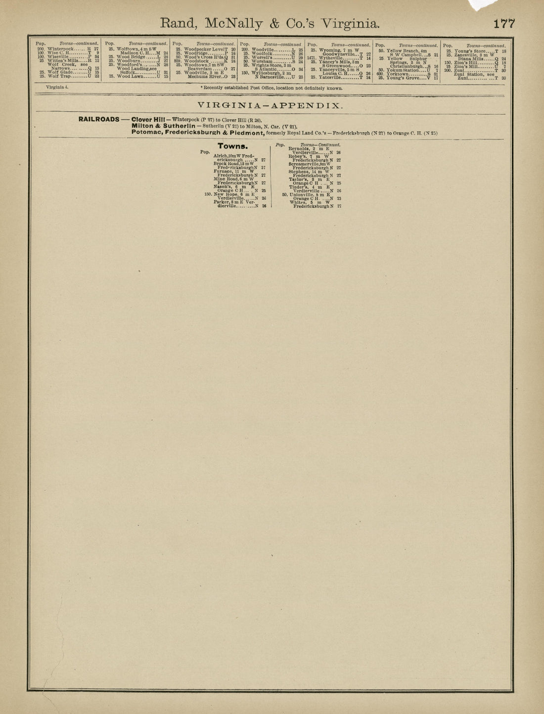 Rand, McNally &amp; County&