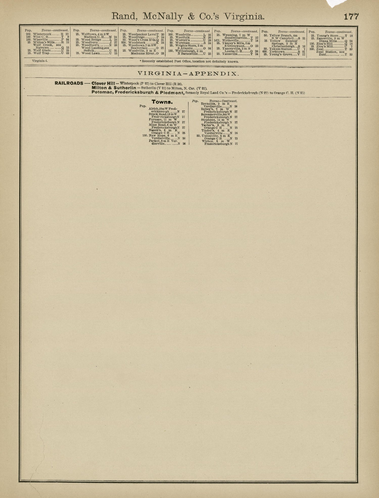 Rand, McNally &amp; County&