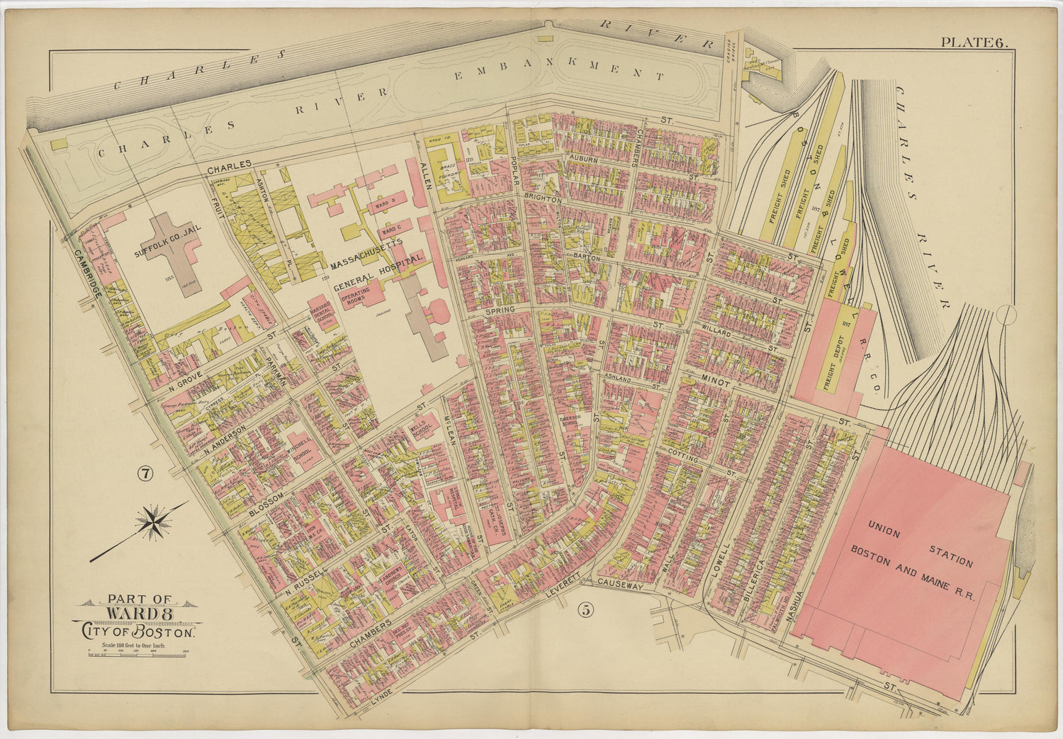 This old map of Boston, Massachusetts, Roxbury, , West Roxbury was created by Bromley, George Washington|Bromley, Walter Scott|G.W. Bromley &amp; Co in 1895