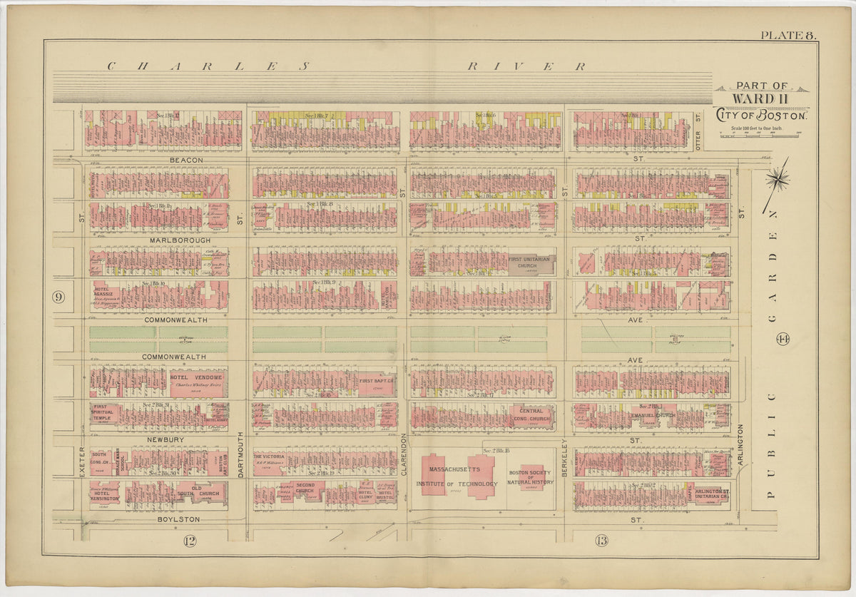 Image 14 of Atlas of the City of Boston from Atlas of the City of Boston : from Actual Surveys and Official Plans 1895 by Relic Map Company