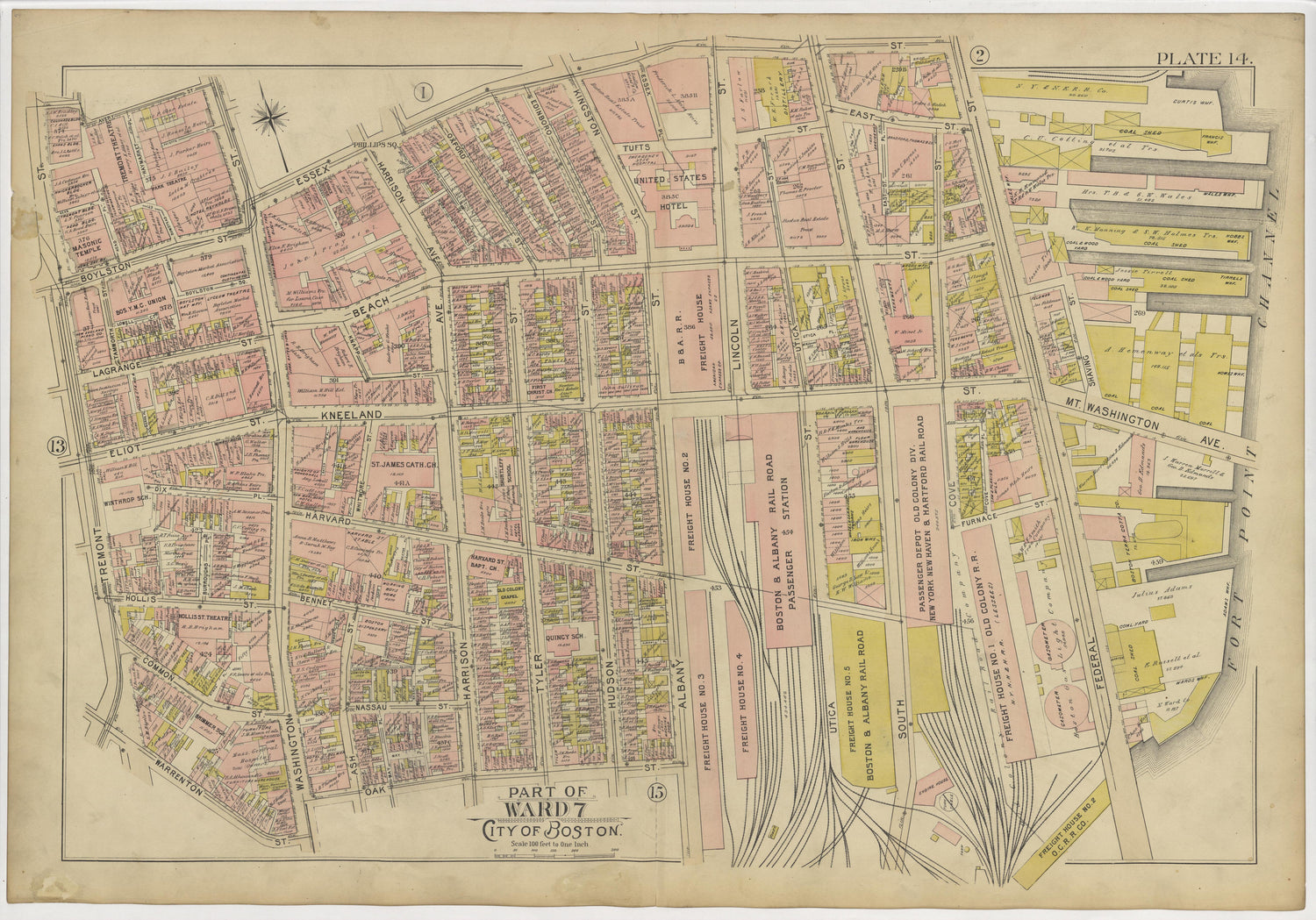 This old map of Boston, Massachusetts, Roxbury, , West Roxbury was created by Bromley, George Washington|Bromley, Walter Scott|G.W. Bromley &amp; Co in 1895
