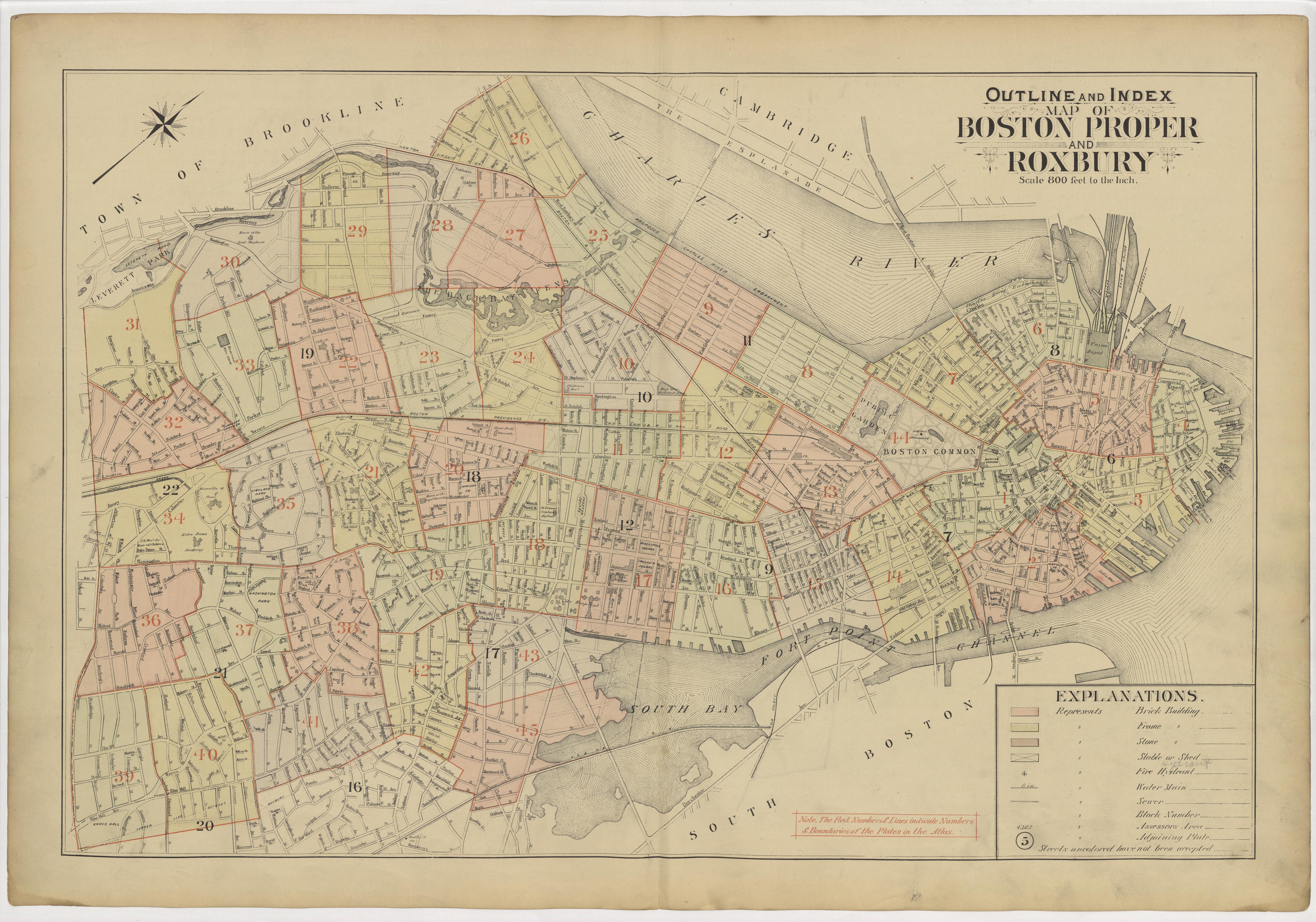 This old map of Boston, Massachusetts, Roxbury, , West Roxbury was created by Bromley, George Washington|Bromley, Walter Scott|G.W. Bromley &amp; Co in 1895