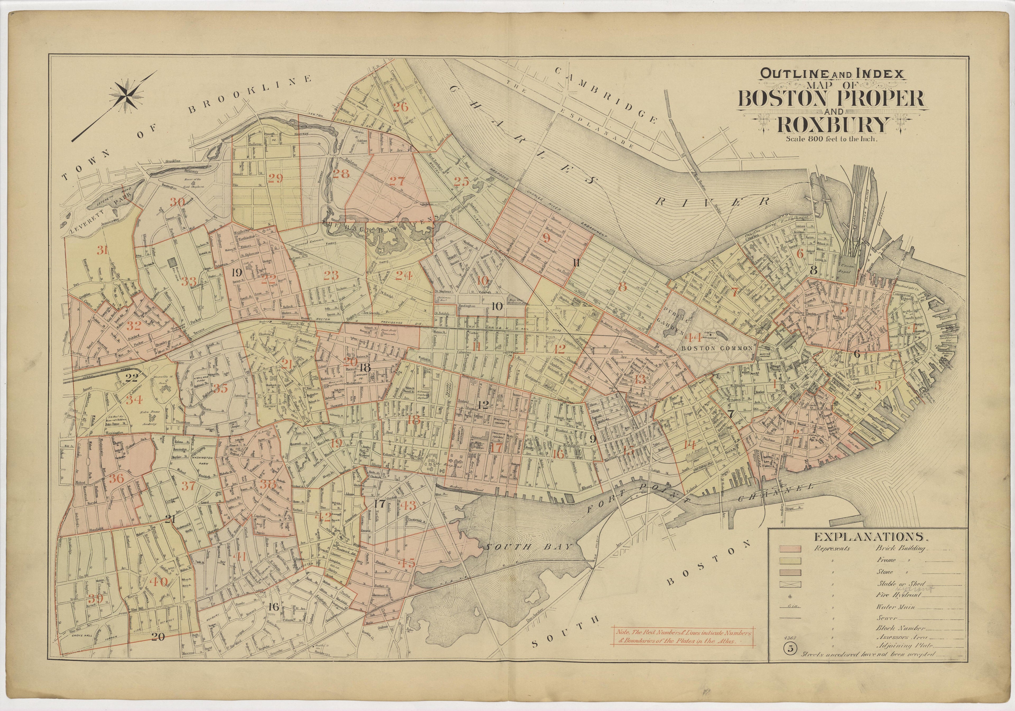 This old map of Boston, Massachusetts, Roxbury, , West Roxbury was created by Bromley, George Washington|Bromley, Walter Scott|G.W. Bromley &amp; Co in 1895
