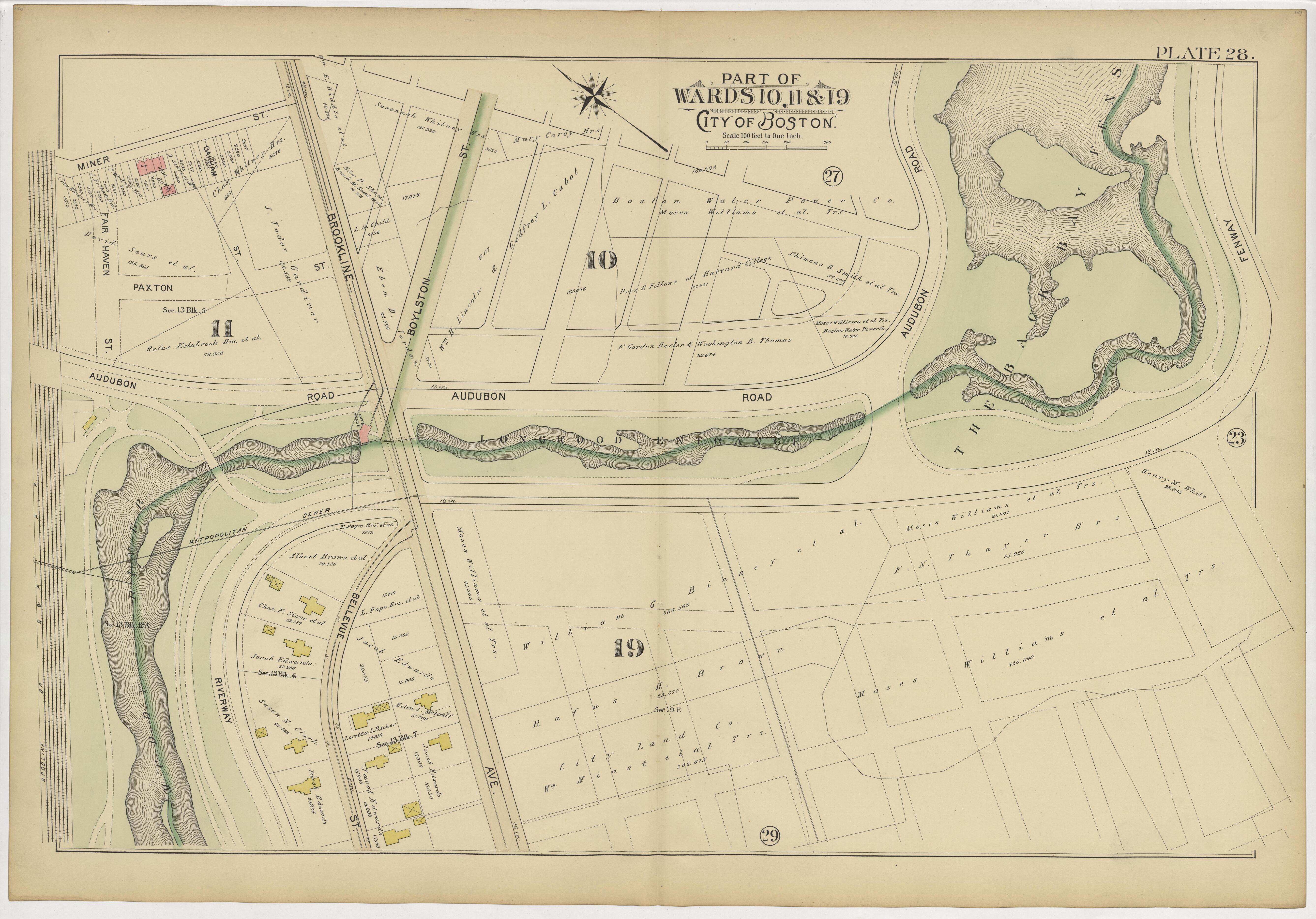 This old map of Boston, Massachusetts, Roxbury, , West Roxbury was created by Bromley, George Washington|Bromley, Walter Scott|G.W. Bromley &amp; Co in 1895