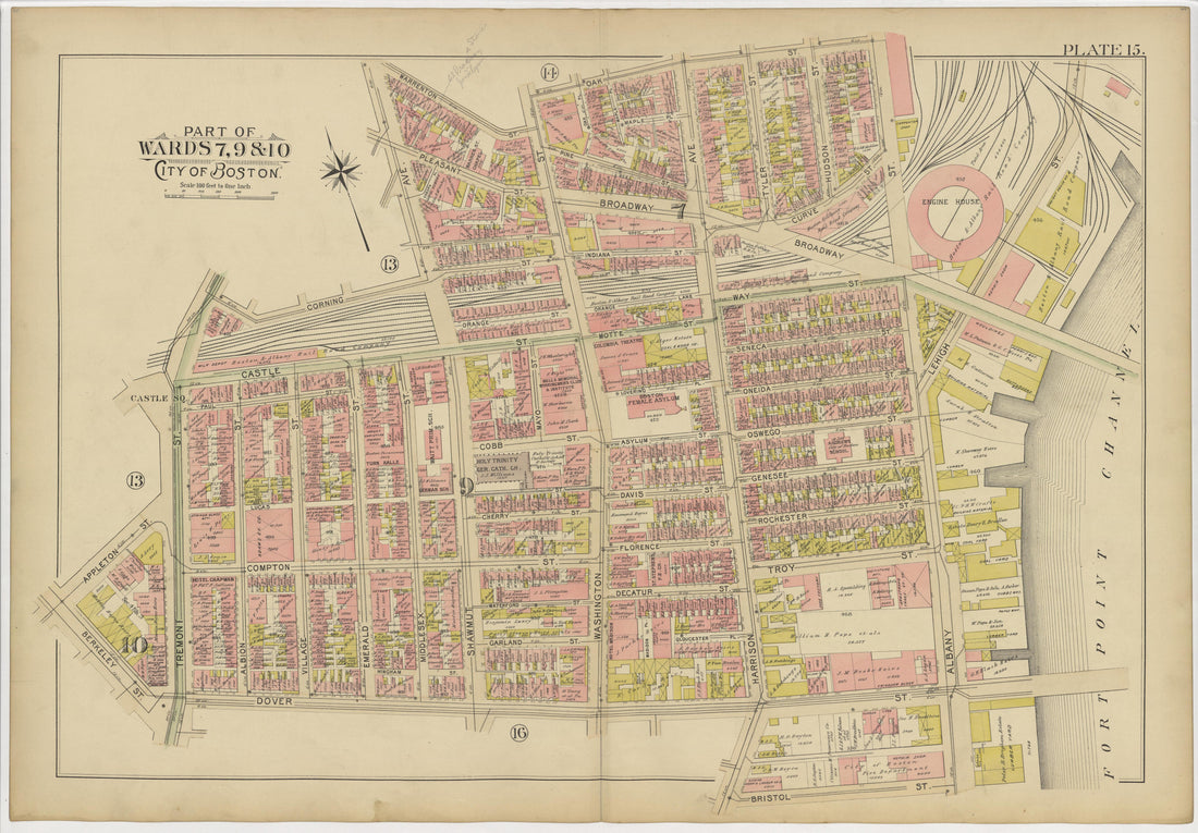 This old map of Boston, Massachusetts, Roxbury, , West Roxbury was created by Bromley, George Washington|Bromley, Walter Scott|G.W. Bromley &amp; Co in 1895