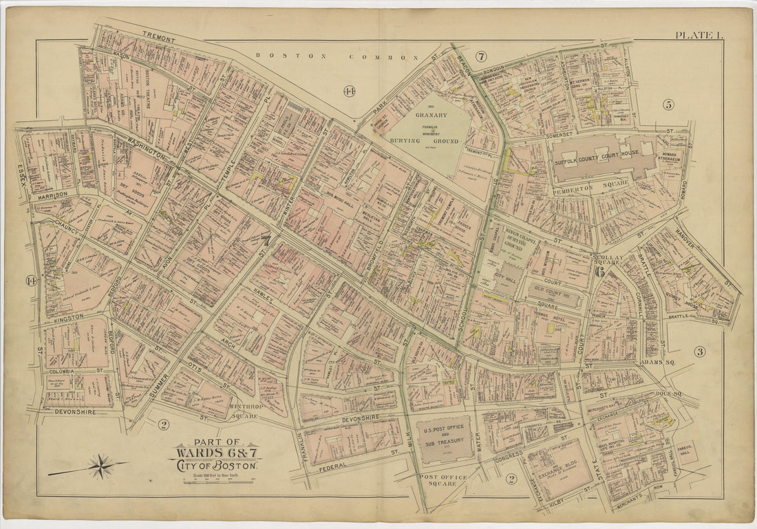This old map of Boston, Massachusetts, Roxbury, , West Roxbury was created by Bromley, George Washington|Bromley, Walter Scott|G.W. Bromley &amp; Co in 1895