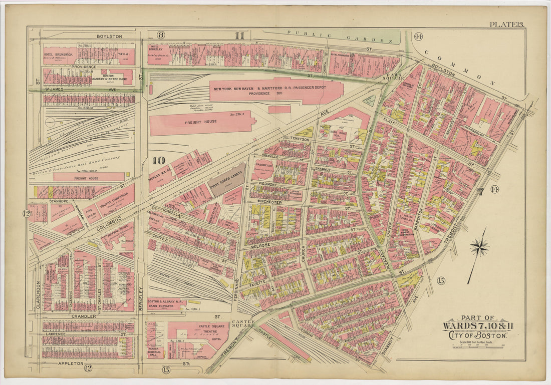 This old map of Boston, Massachusetts, Roxbury, , West Roxbury was created by Bromley, George Washington|Bromley, Walter Scott|G.W. Bromley &amp; Co in 1895
