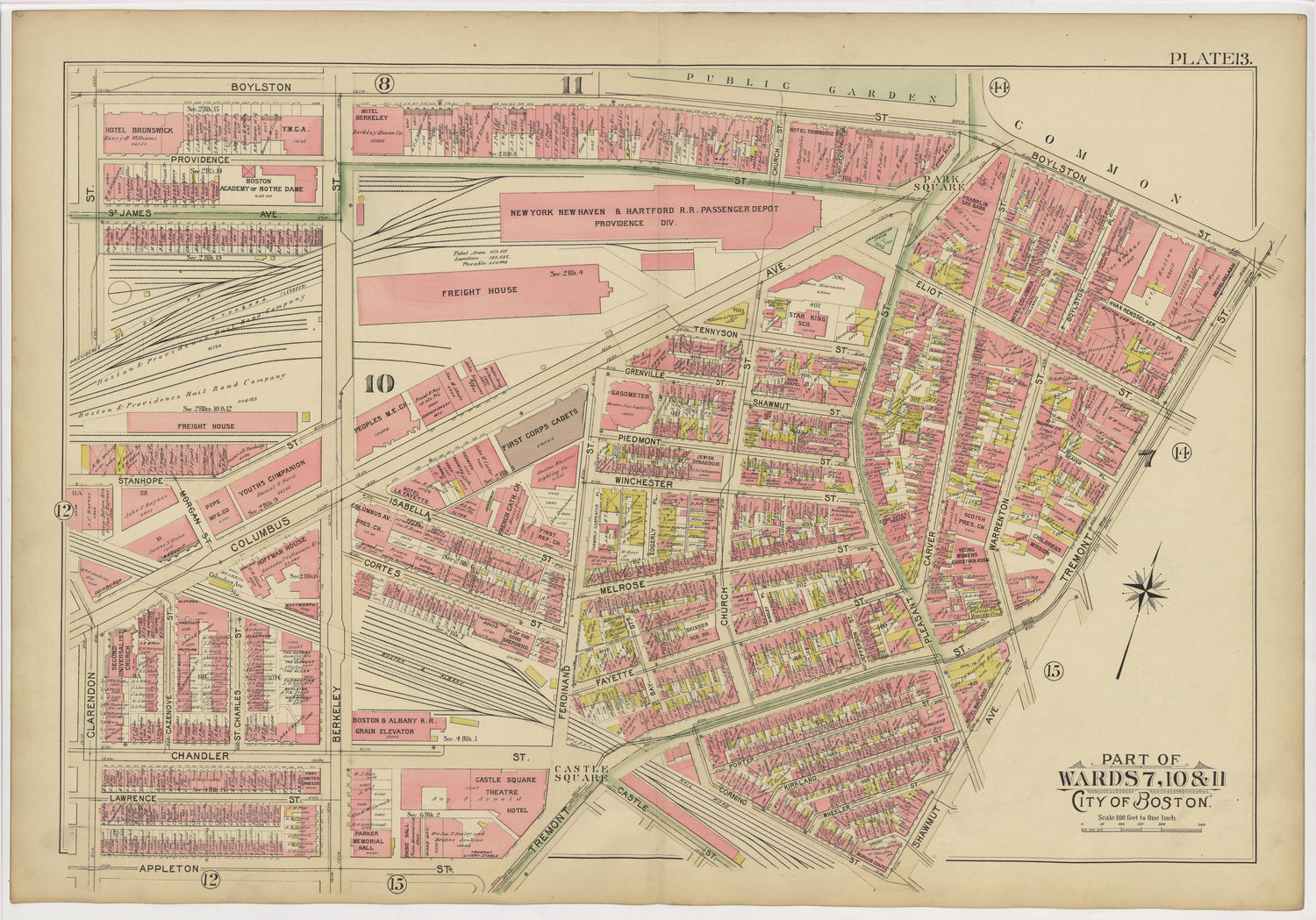 This old map of Boston, Massachusetts, Roxbury, , West Roxbury was created by Bromley, George Washington|Bromley, Walter Scott|G.W. Bromley &amp; Co in 1895