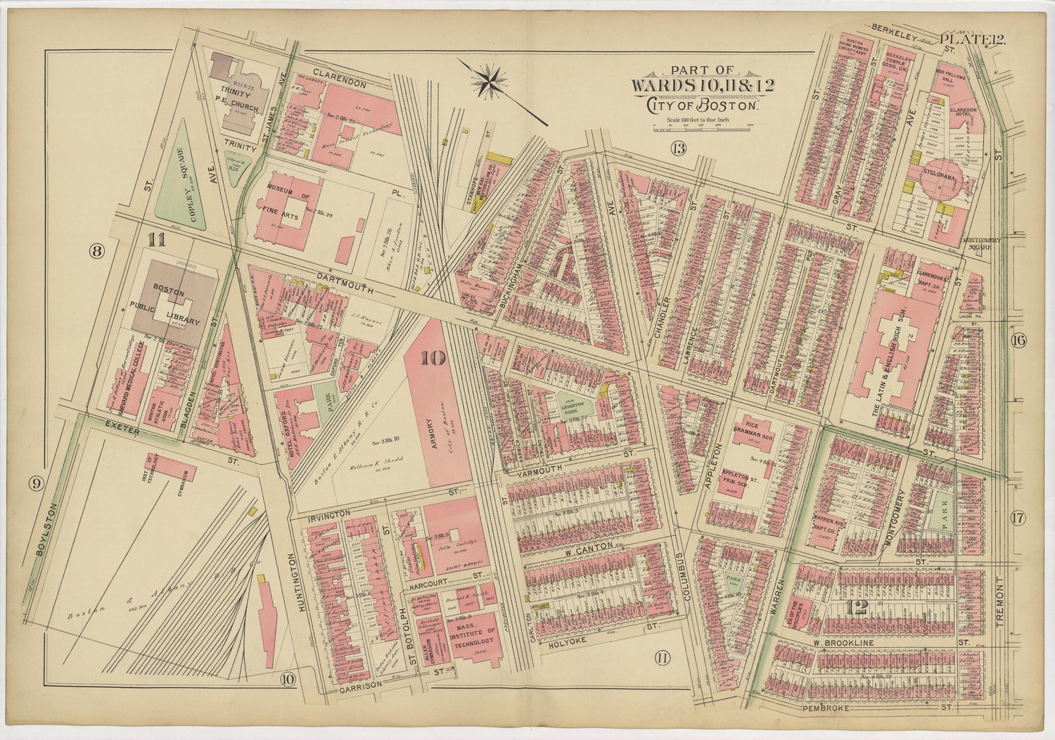 Image 18 of Atlas of the City of Boston from Atlas of the City of Boston : from Actual Surveys and Official Plans 1895 by Relic Map Company