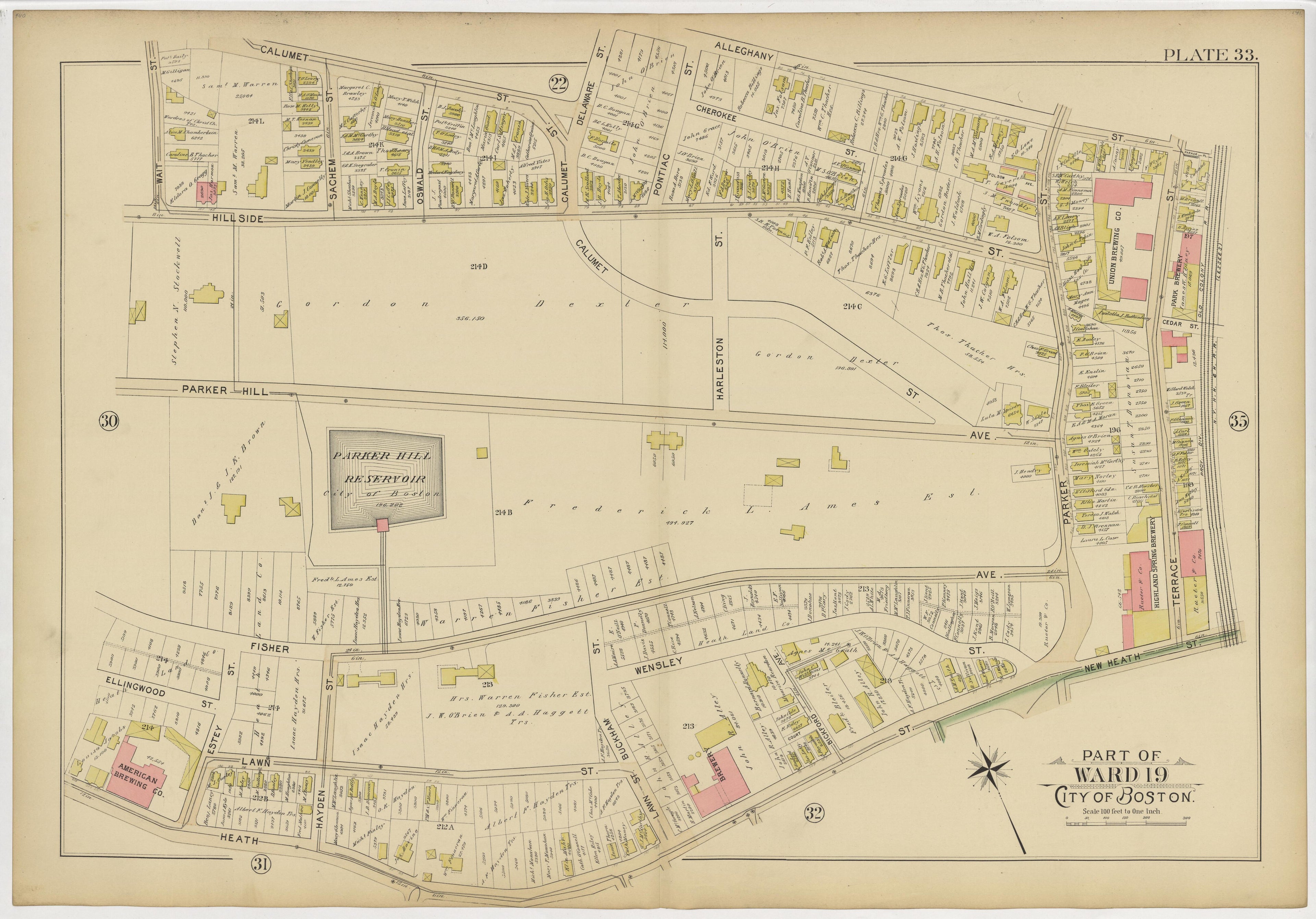 Image 39 of Atlas of the City of Boston from Atlas of the City of Boston : from Actual Surveys and Official Plans 1895 by Relic Map Company