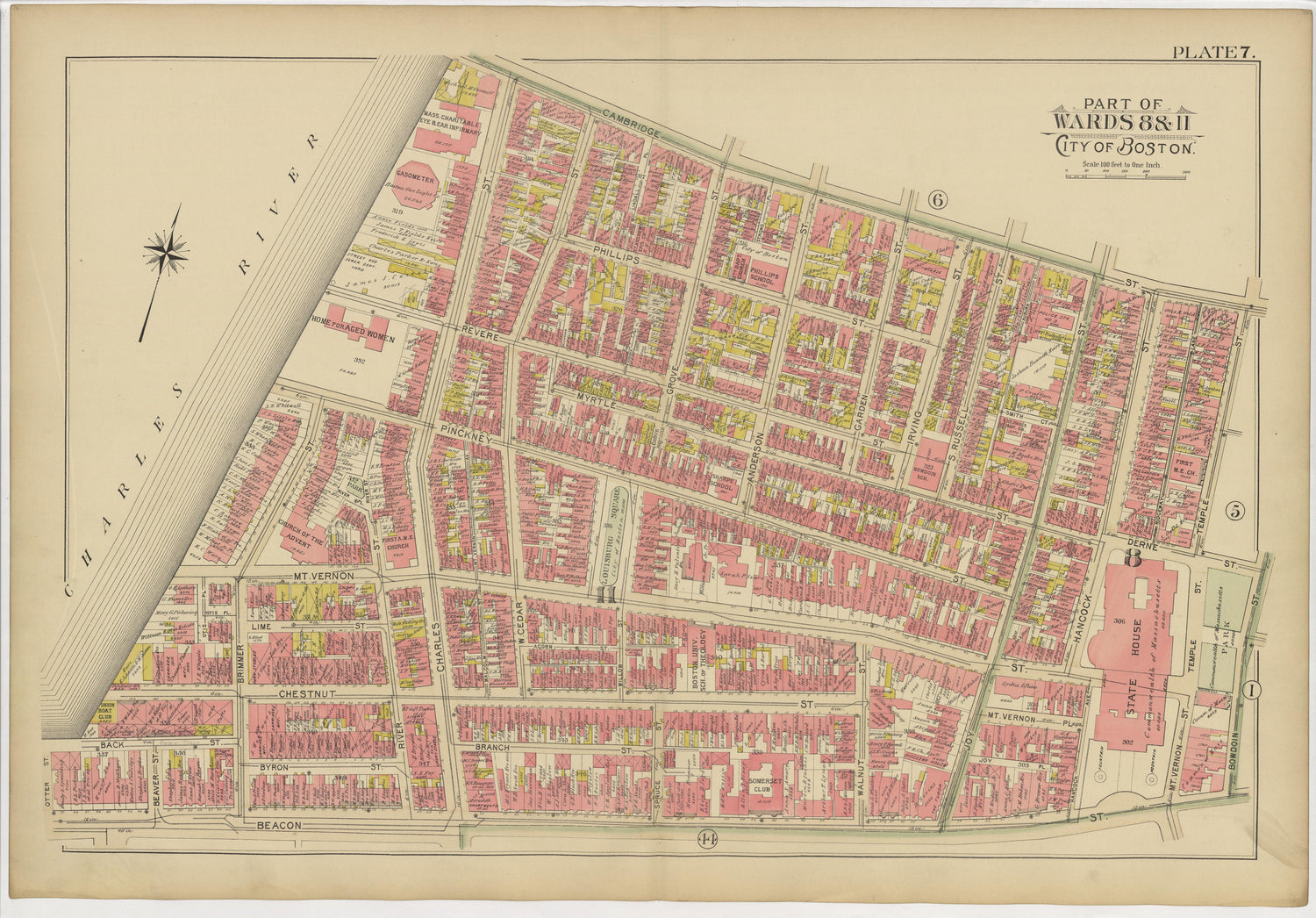 Image 13 of Atlas of the City of Boston from Atlas of the City of Boston : from Actual Surveys and Official Plans 1895 by Relic Map Company