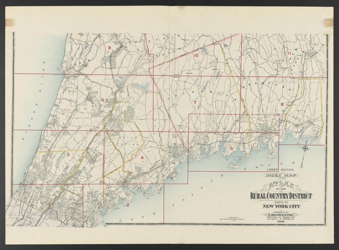 This old map of Connecticut, New York, , Westchester County was created by Hyde, E. Belcher in 1908