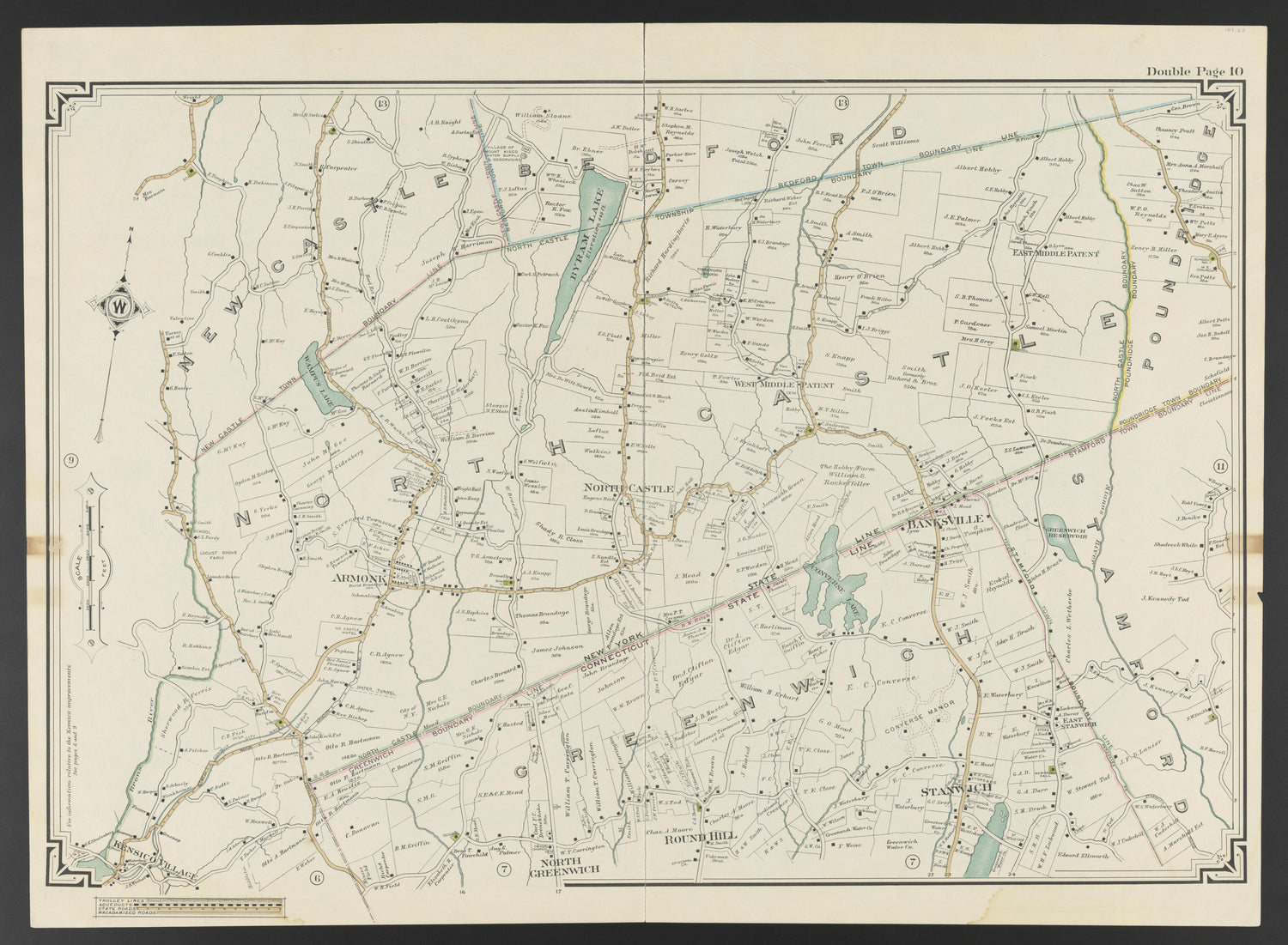 This old map of Connecticut, New York, , Westchester County was created by Hyde, E. Belcher in 1908