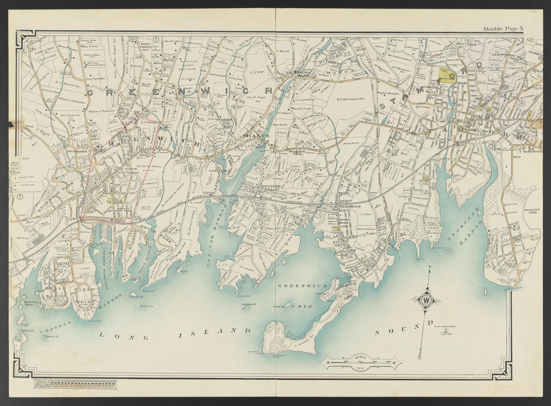 This old map of Connecticut, New York, , Westchester County was created by Hyde, E. Belcher in 1908