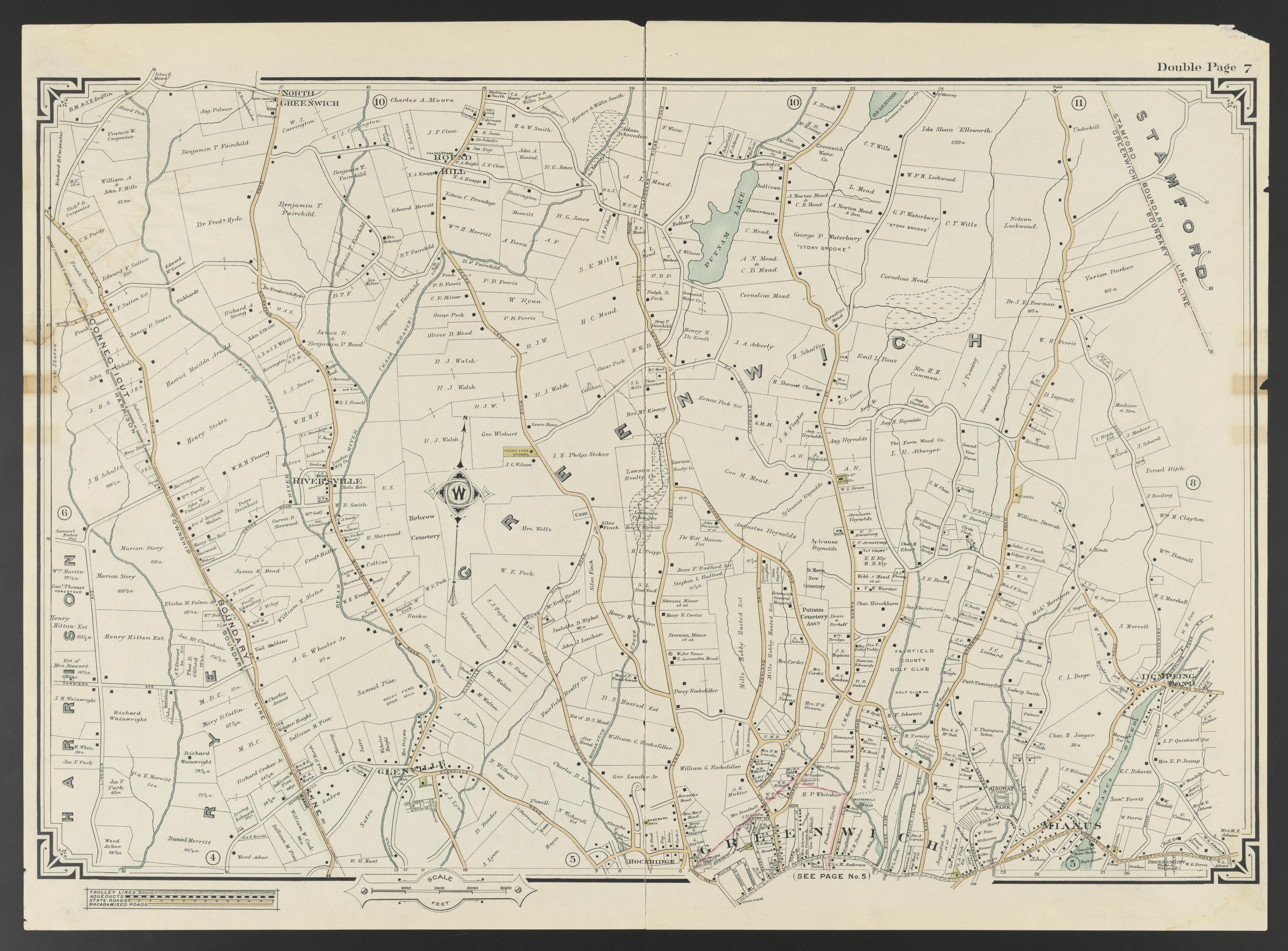 This old map of Connecticut, New York, , Westchester County was created by Hyde, E. Belcher in 1908