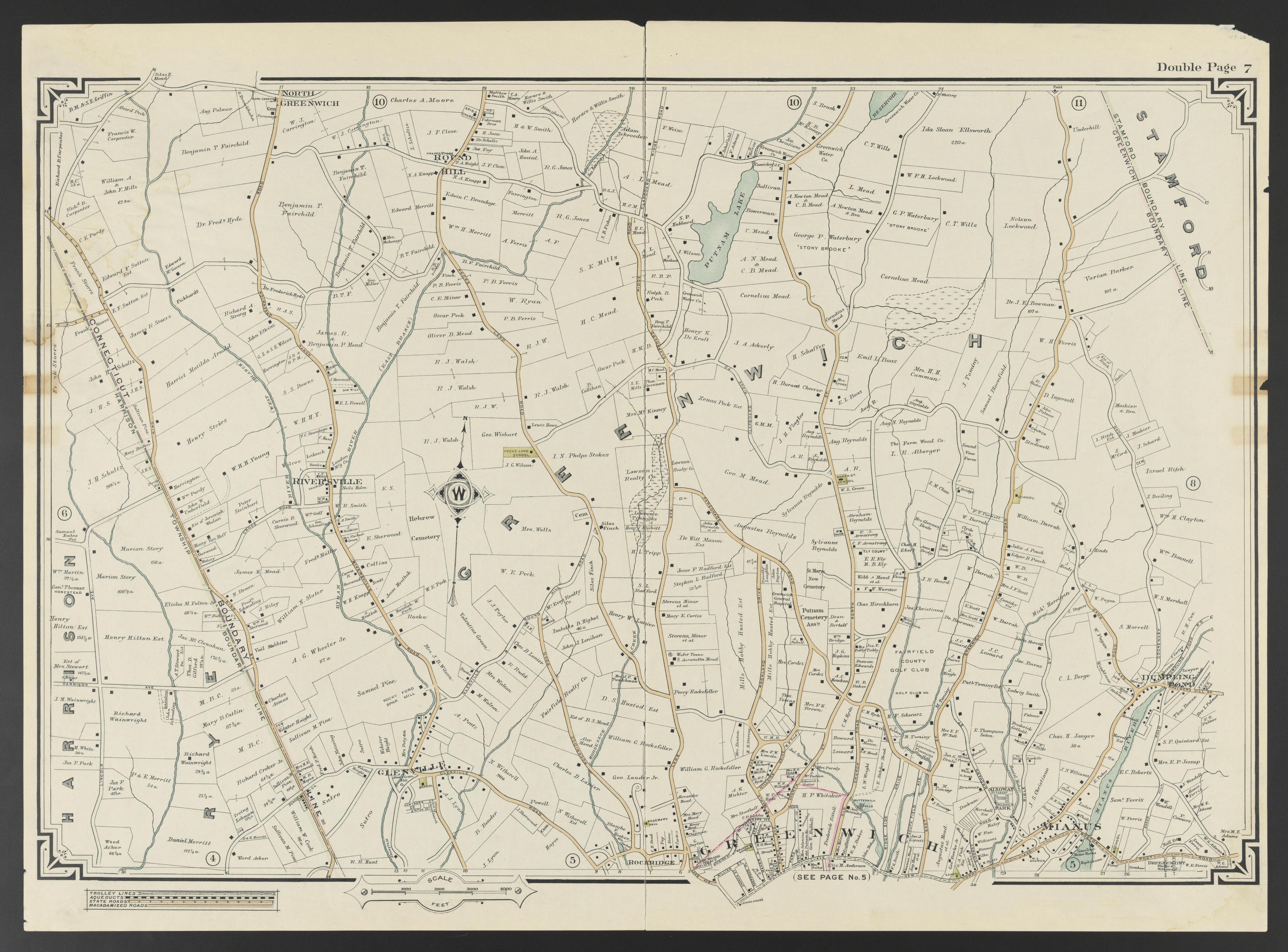 This old map of Connecticut, New York, , Westchester County was created by Hyde, E. Belcher in 1908