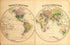 Western, Eastern Hemisphere from Atlas of Fifteen Miles Around Washington, Including the County of Montgomery, Maryland 1879 by Relic Map Company