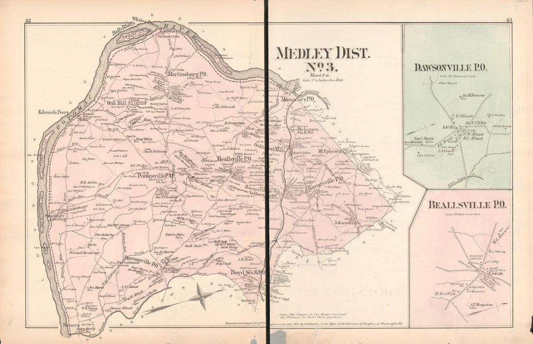 This old map of District of Columbia, Fairfax County, Maryland, Prince Georges County, , Virginia, Washington, Washington Metropolitan Area was created by Hopkins, Griffith Morgan in 1878