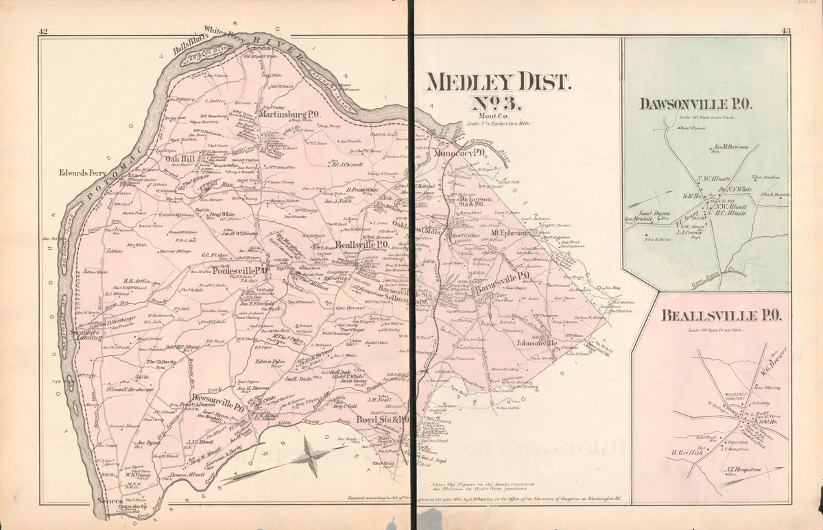 Image 25 of Atlas of Fifteen Miles Around Washington, Including the County of Prince George, Maryland from Atlas of Fifteen Miles Around Washington, Including the County of Prince George, Maryland 1878 by Relic Map Company