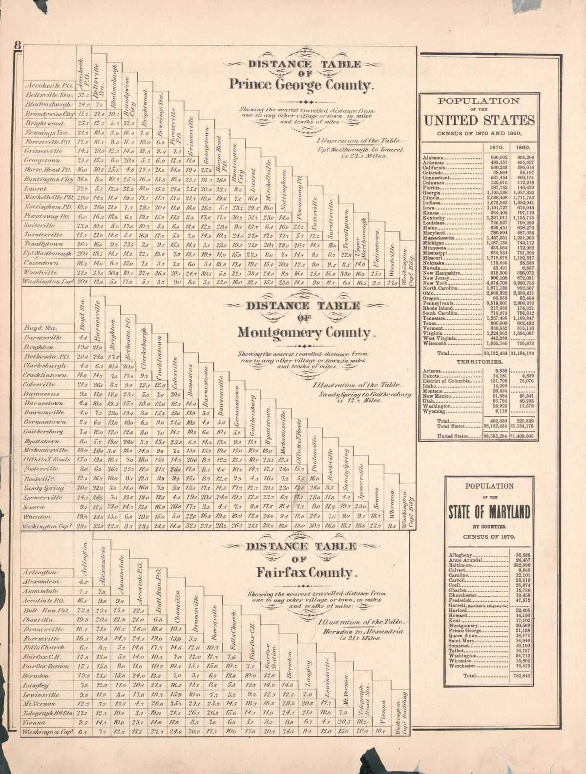 Image 4 of Atlas of Fifteen Miles Around Washington, Including the County of Prince George, Maryland from Atlas of Fifteen Miles Around Washington, Including the County of Prince George, Maryland 1878 by Relic Map Company