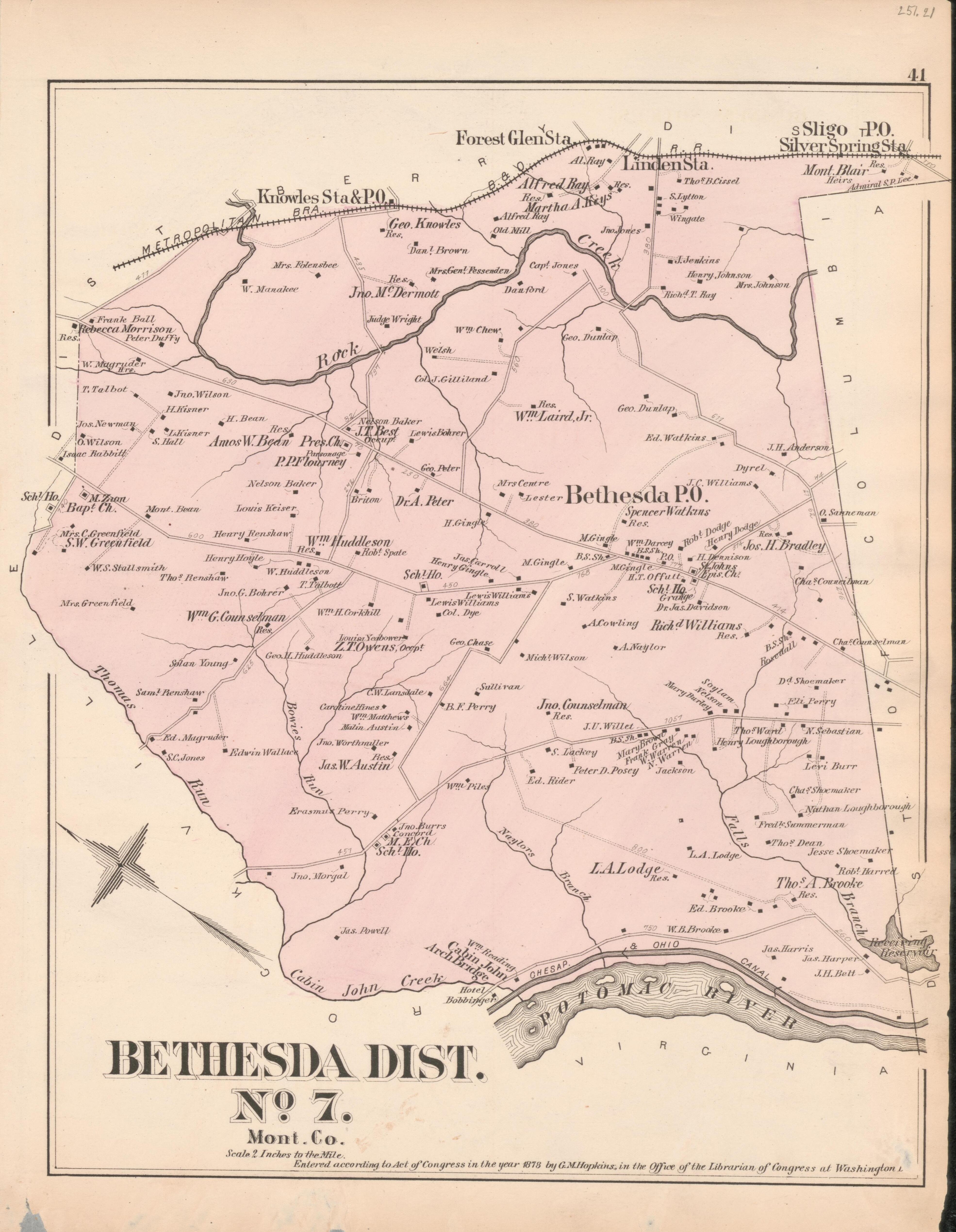 This old map of District of Columbia, Fairfax County, Maryland, Prince Georges County, , Virginia, Washington, Washington Metropolitan Area was created by Hopkins, Griffith Morgan in 1878