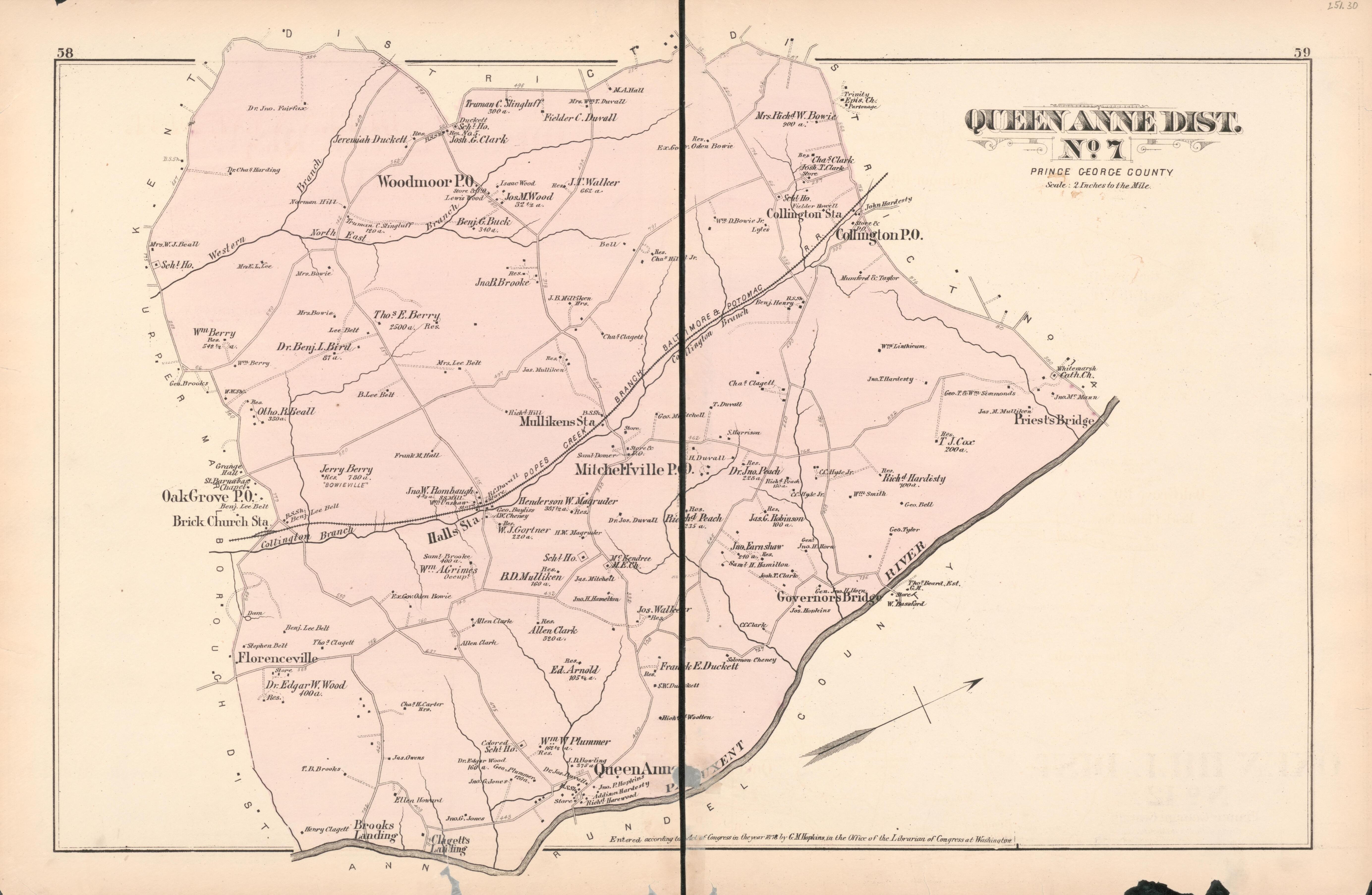 This old map of District of Columbia, Fairfax County, Maryland, Prince Georges County, , Virginia, Washington, Washington Metropolitan Area was created by Hopkins, Griffith Morgan in 1878