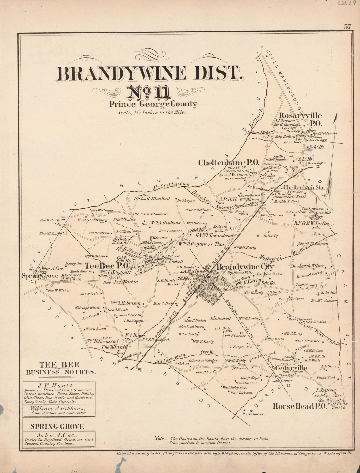 This old map of District of Columbia, Fairfax County, Maryland, Prince Georges County, , Virginia, Washington, Washington Metropolitan Area was created by Hopkins, Griffith Morgan in 1878