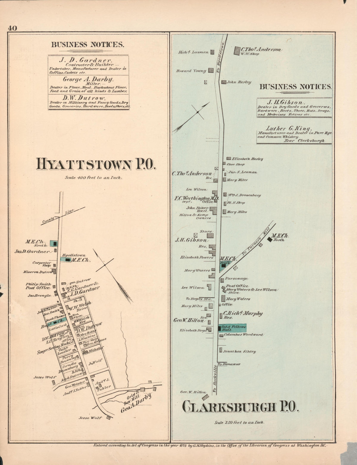 Image 23 of Atlas of Fifteen Miles Around Washington, Including the County of Prince George, Maryland from Atlas of Fifteen Miles Around Washington, Including the County of Prince George, Maryland 1878 by Relic Map Company