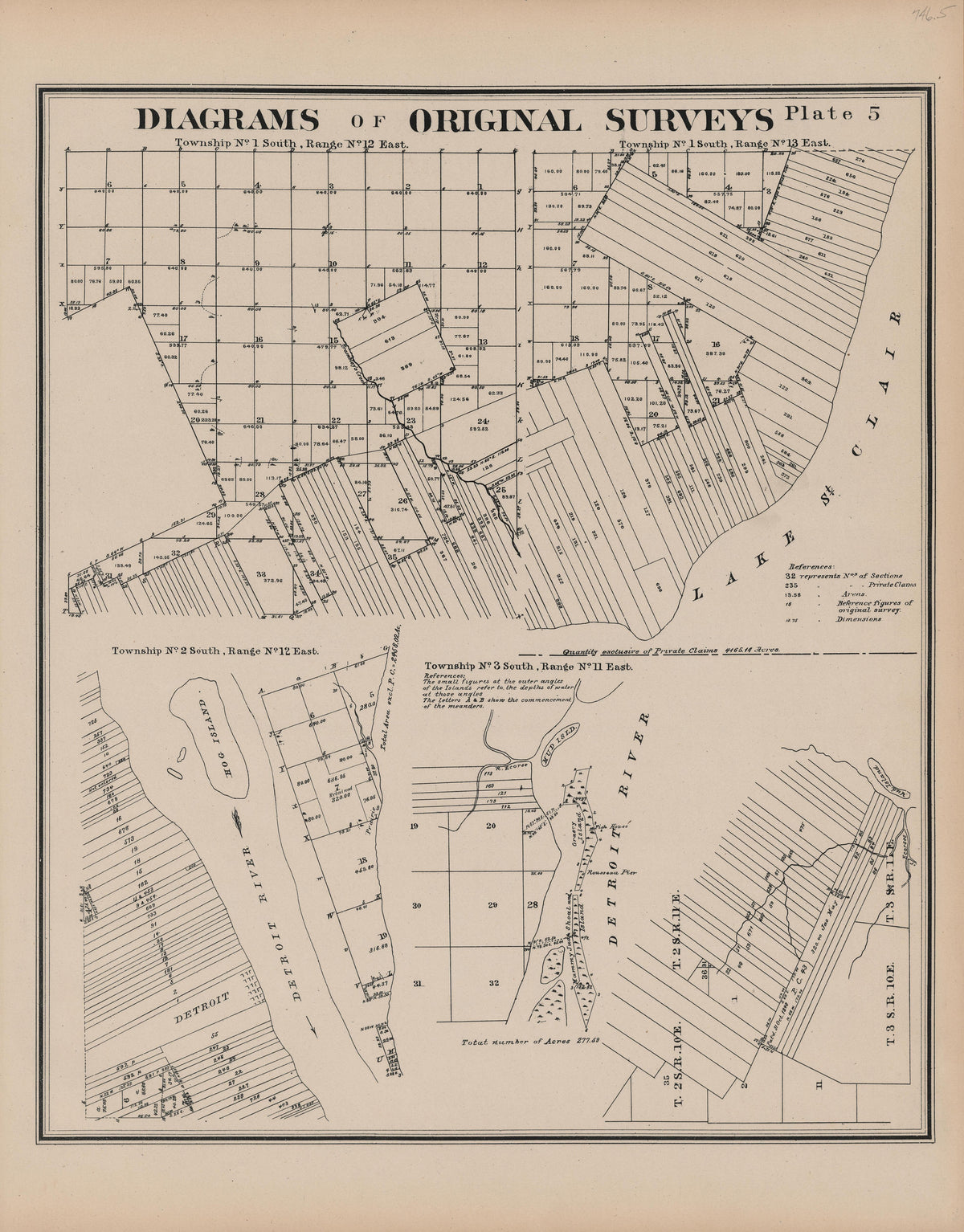 Image 7 of General Official Atlas of Wayne County, Michigan : Containing General Maps of Wayne County and City of Detroit, General Township Maps ... from General Official Atlas of Wayne County, Michigan : Containing General Maps of Wayne County and Ci... by Relic Map Company