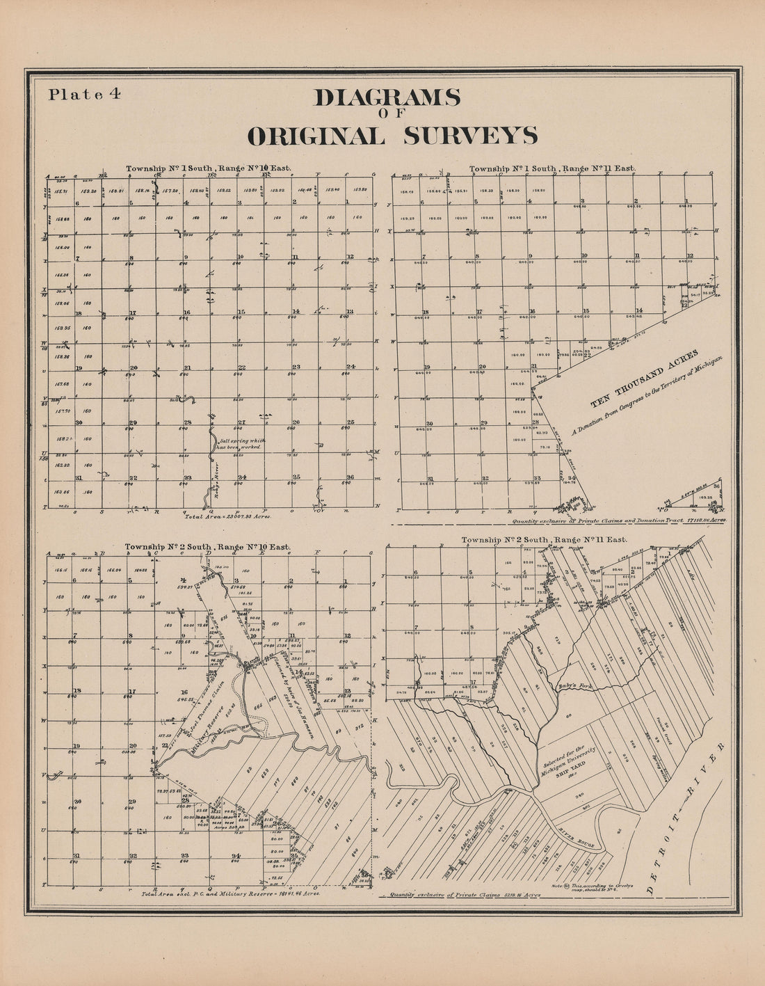 Image 6 of General Official Atlas of Wayne County, Michigan : Containing General Maps of Wayne County and City of Detroit, General Township Maps ... from General Official Atlas of Wayne County, Michigan : Containing General Maps of Wayne County and Ci... by Relic Map Company