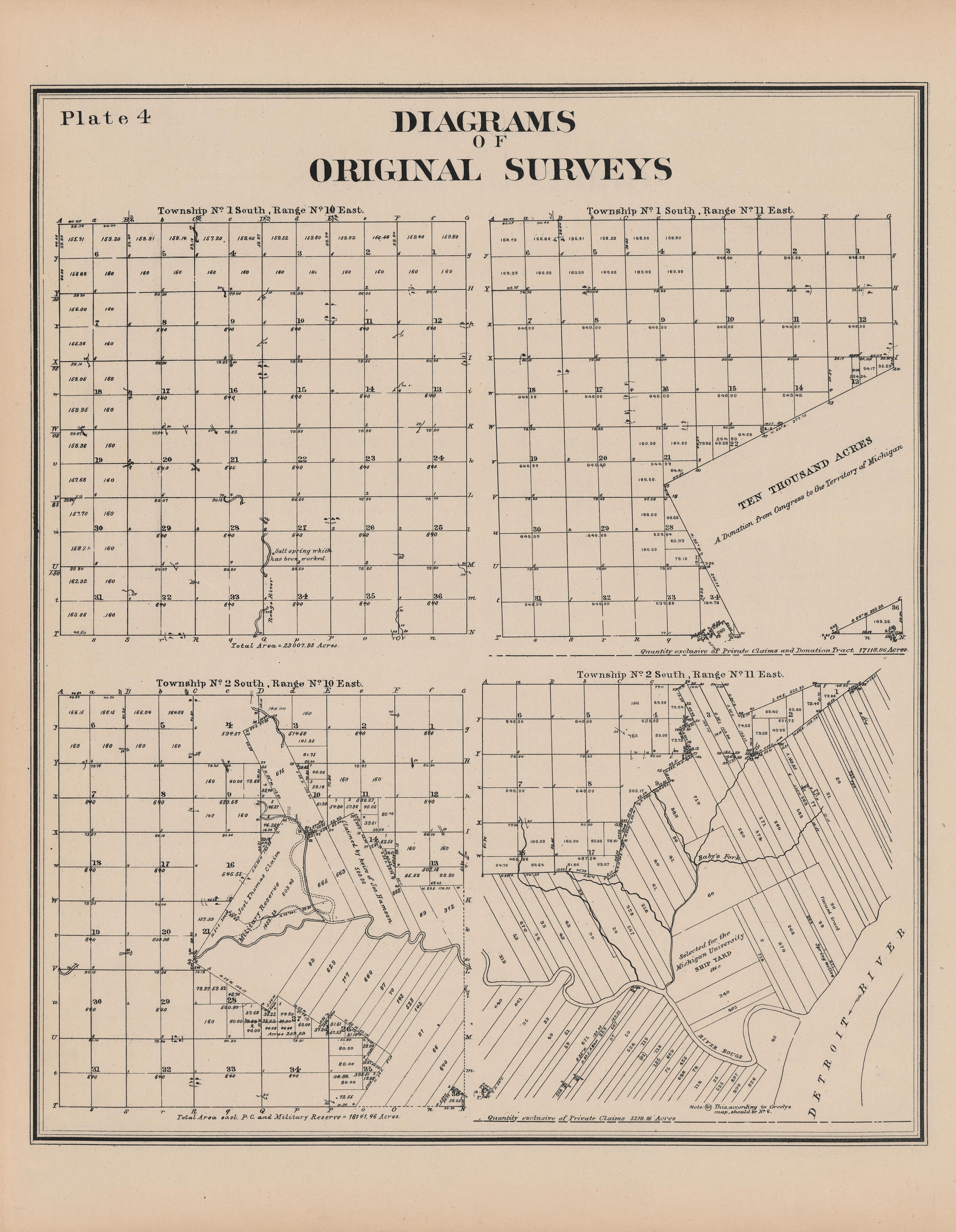 Image 6 of General Official Atlas of Wayne County, Michigan : Containing General Maps of Wayne County and City of Detroit, General Township Maps ... from General Official Atlas of Wayne County, Michigan : Containing General Maps of Wayne County and Ci... by Relic Map Company