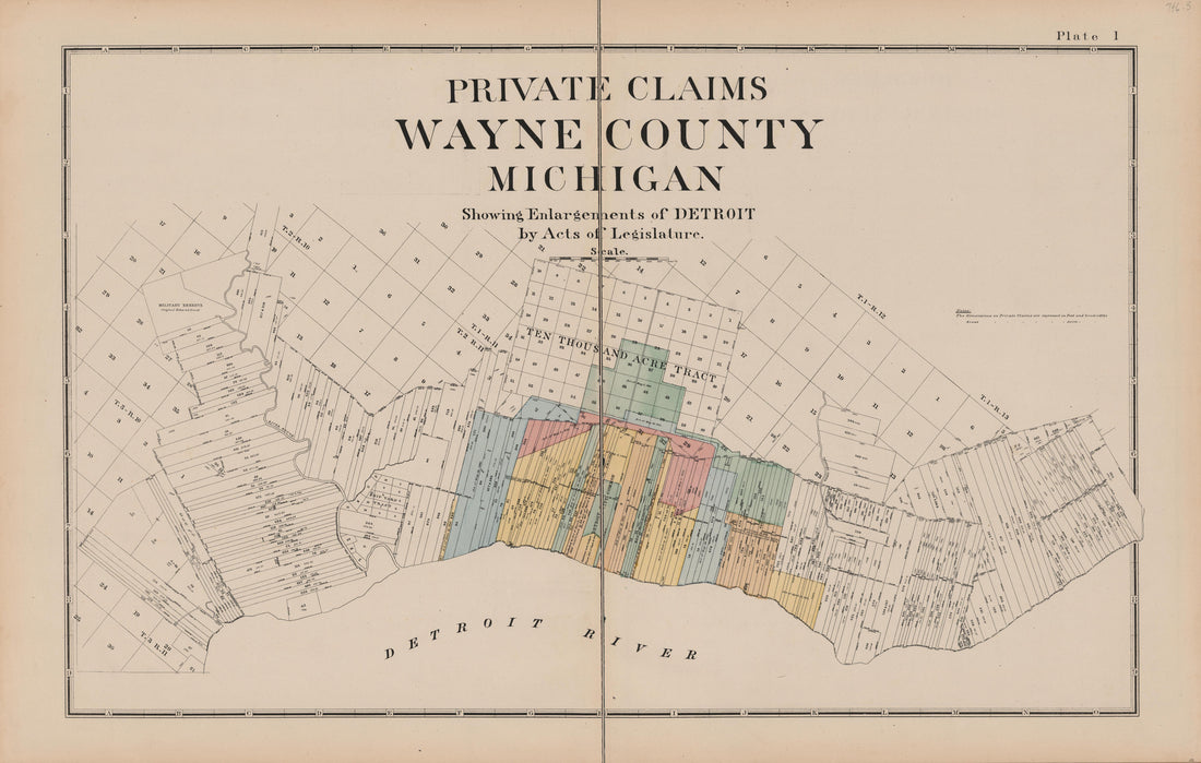 Image 3 of General Official Atlas of Wayne County, Michigan : Containing General Maps of Wayne County and City of Detroit, General Township Maps ... from General Official Atlas of Wayne County, Michigan : Containing General Maps of Wayne County and Ci... by Relic Map Company