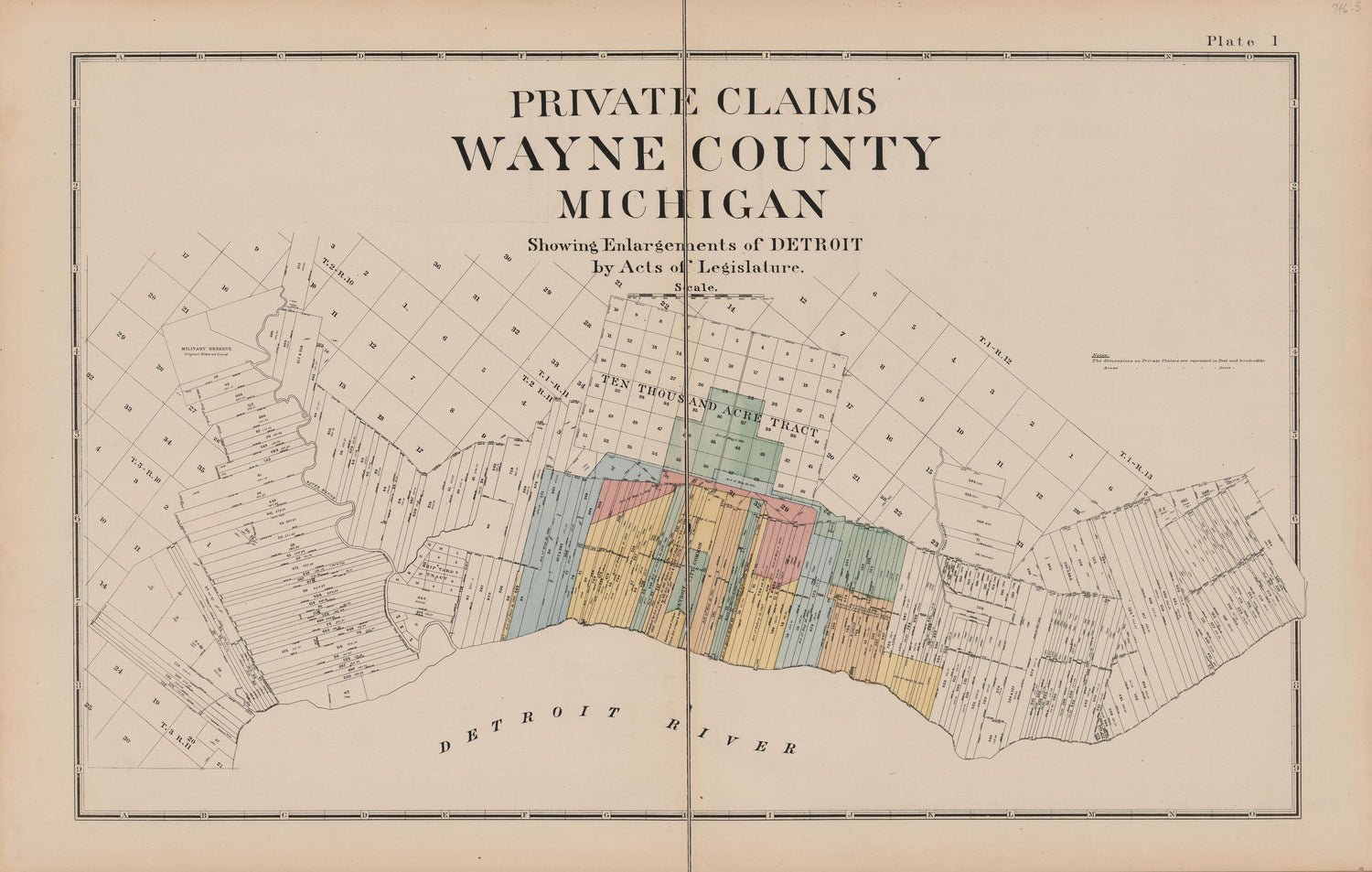 Image 3 of General Official Atlas of Wayne County, Michigan : Containing General Maps of Wayne County and City of Detroit, General Township Maps ... from General Official Atlas of Wayne County, Michigan : Containing General Maps of Wayne County and Ci... by Relic Map Company