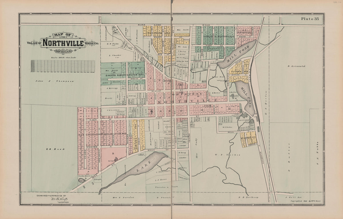 Image 36 of General Official Atlas of Wayne County, Michigan : Containing General Maps of Wayne County and City of Detroit, General Township Maps ... from General Official Atlas of Wayne County, Michigan : Containing General Maps of Wayne County and C... by Relic Map Company
