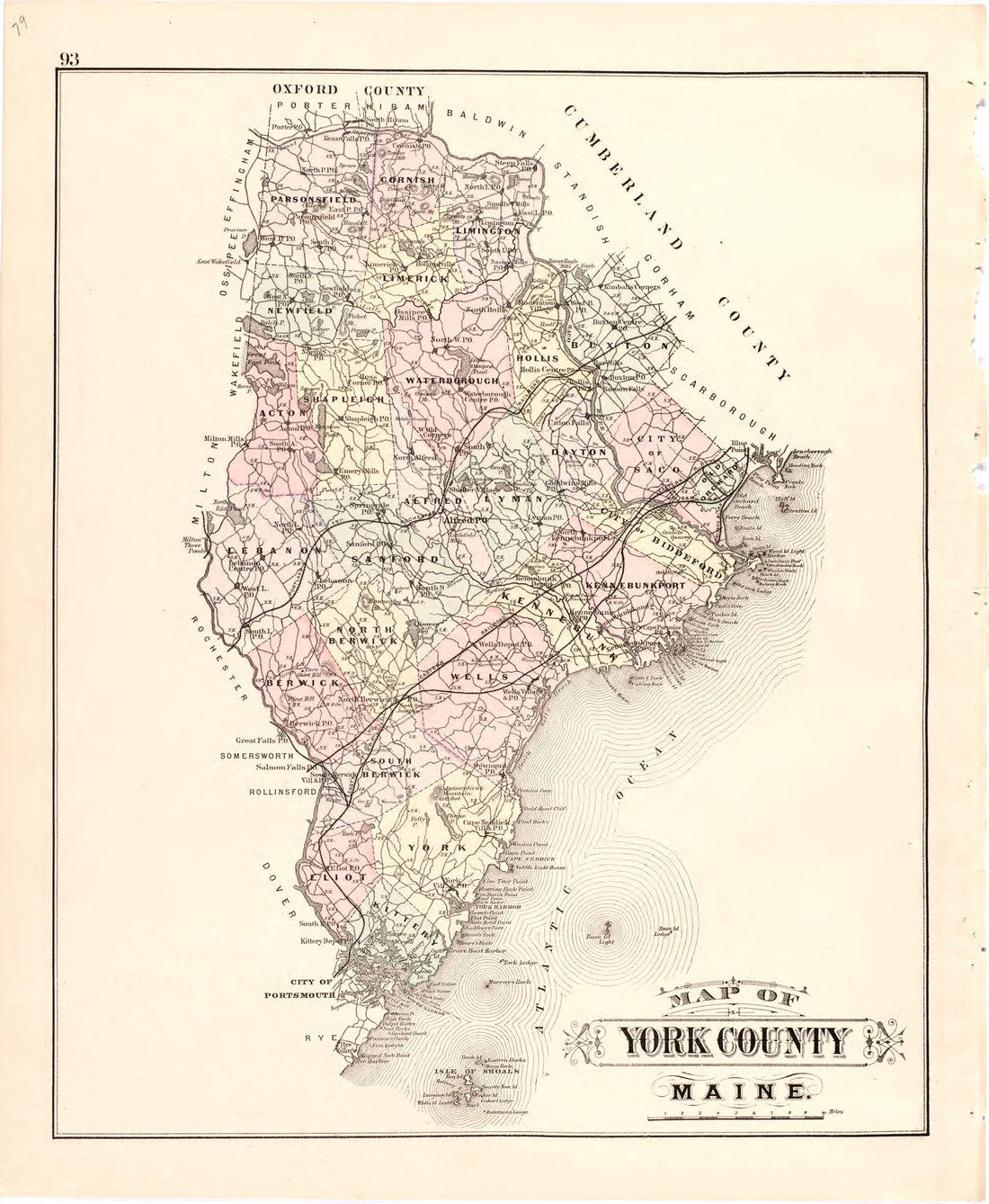 This old map of Maine,  was created by Bourquin, F. (Frederick)|Bracher, Wm. (William)|Colby &amp; Stuart|George N. Colby &amp; Co in 1887