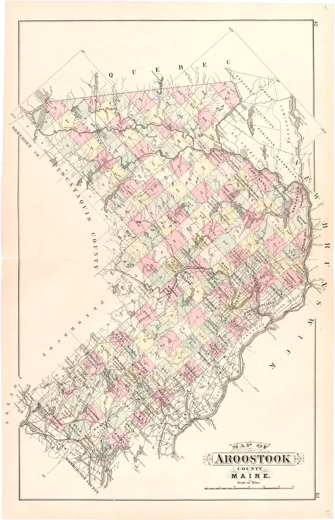 This old map of Maine,  was created by Bourquin, F. (Frederick)|Bracher, Wm. (William)|Colby &amp; Stuart|George N. Colby &amp; Co in 1887