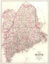 Map of the State of Maine from Colby&