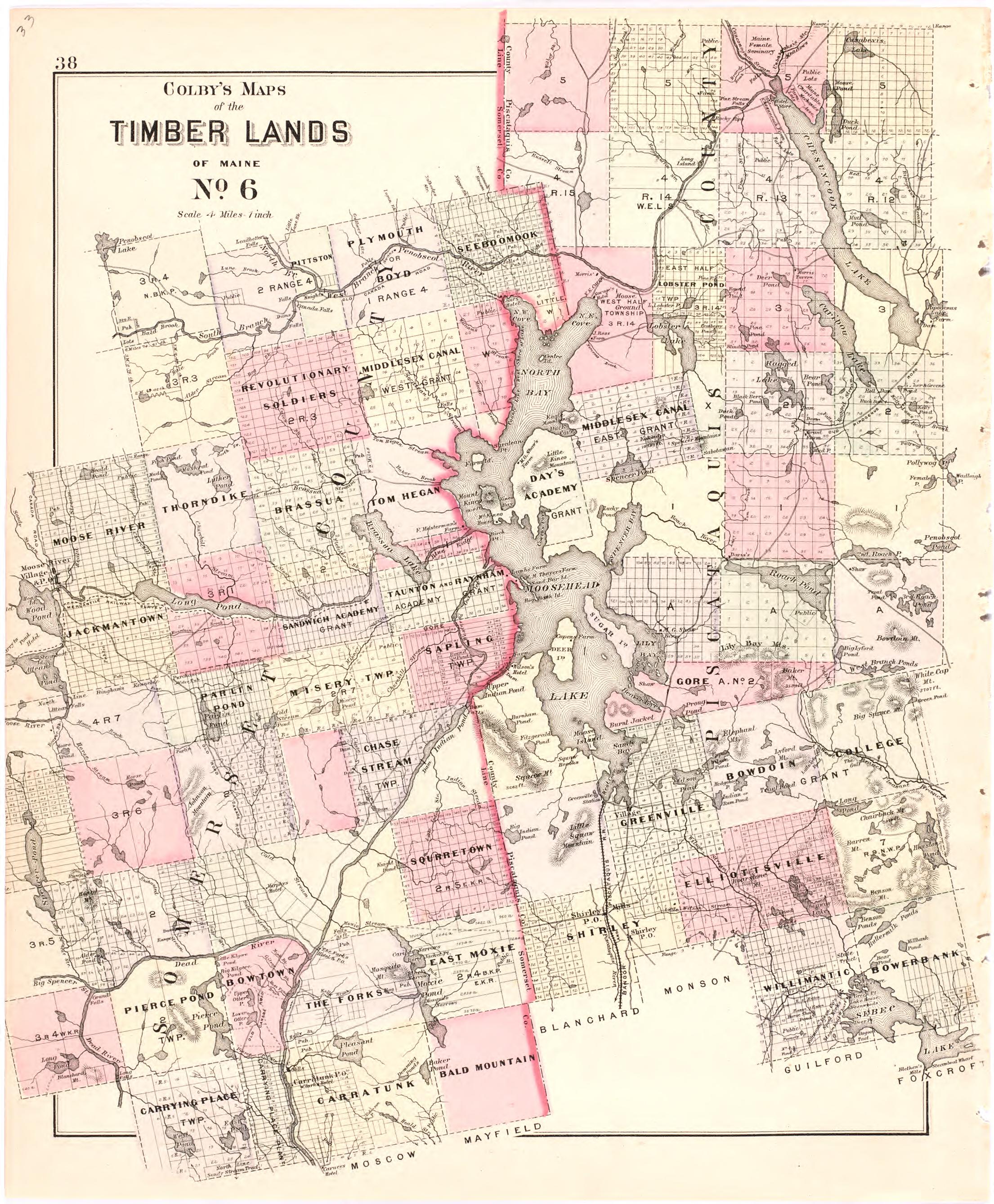 This old map of Maine,  was created by Bourquin, F. (Frederick)|Bracher, Wm. (William)|Colby &amp; Stuart|George N. Colby &amp; Co in 1887