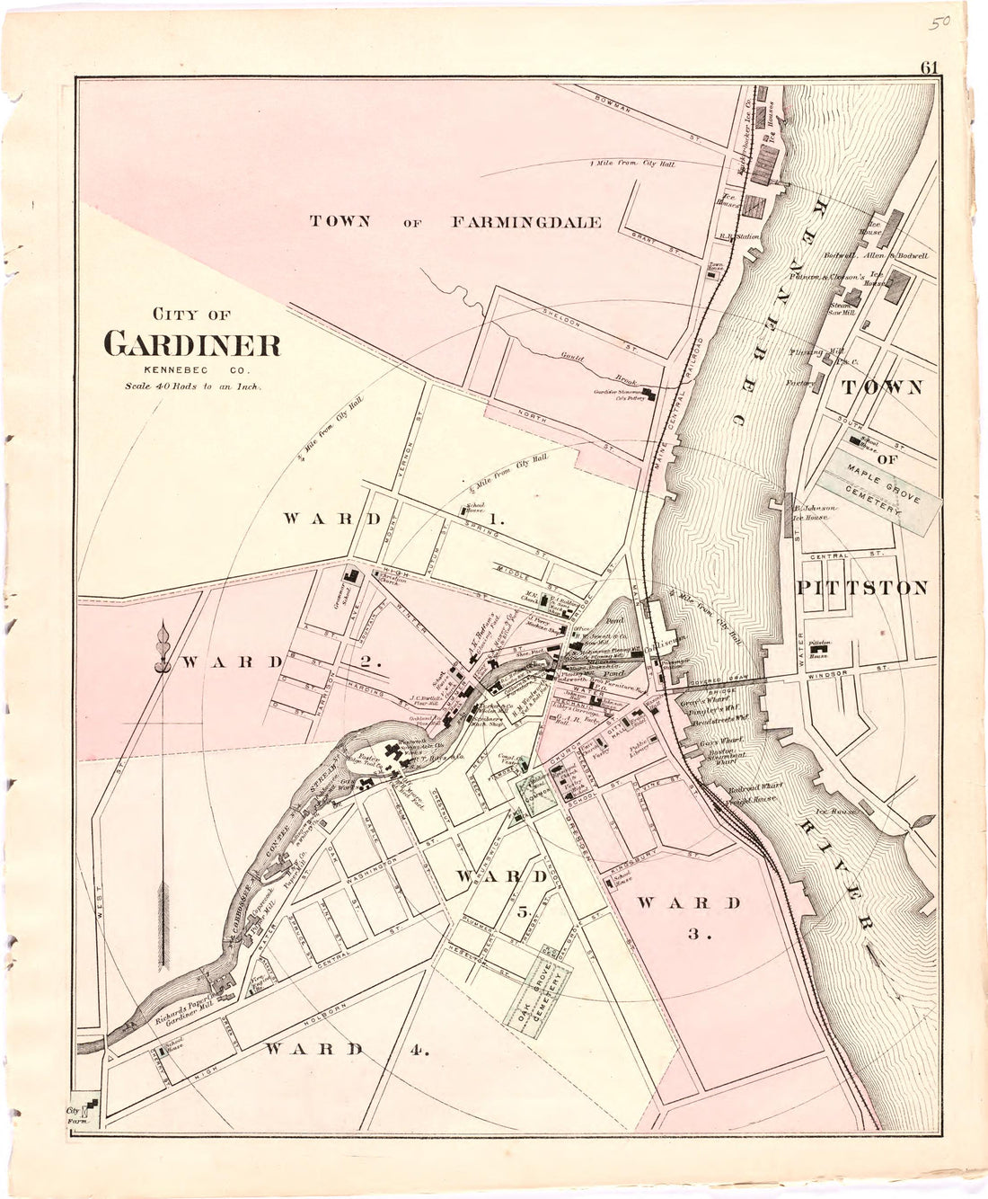 This old map of Maine,  was created by Bourquin, F. (Frederick)|Bracher, Wm. (William)|Colby &amp; Stuart|George N. Colby &amp; Co in 1887
